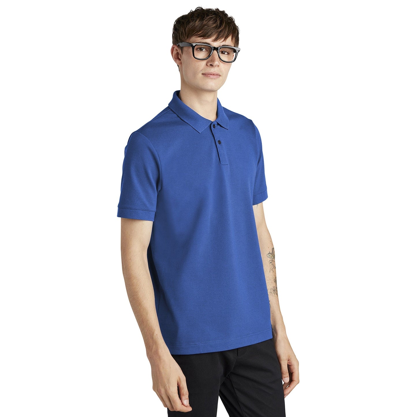 Deep Black Polo Shirt - Mercer+Mettle - Stretch Fabric