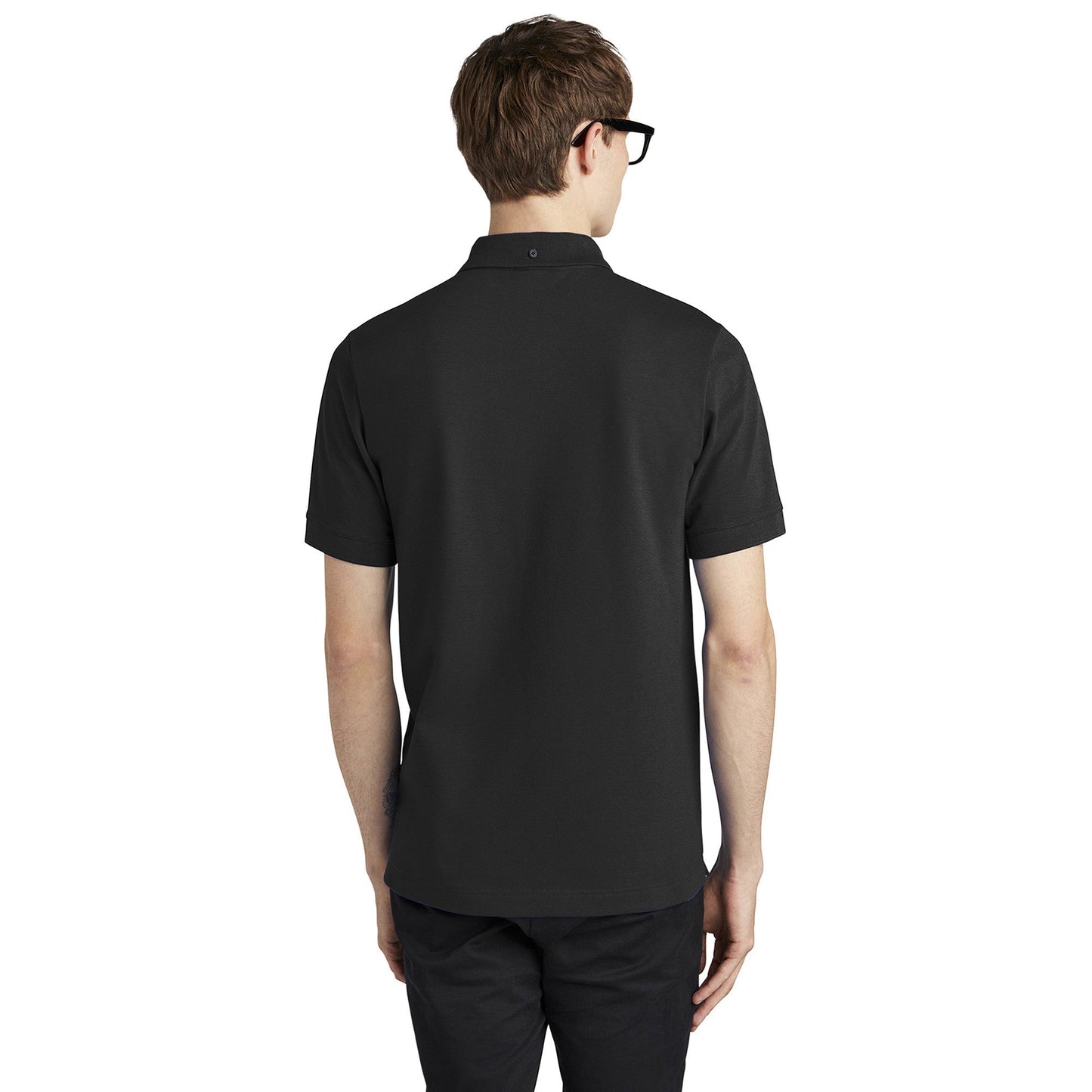 Deep Black Polo Shirt - Mercer+Mettle - Stretch Fabric