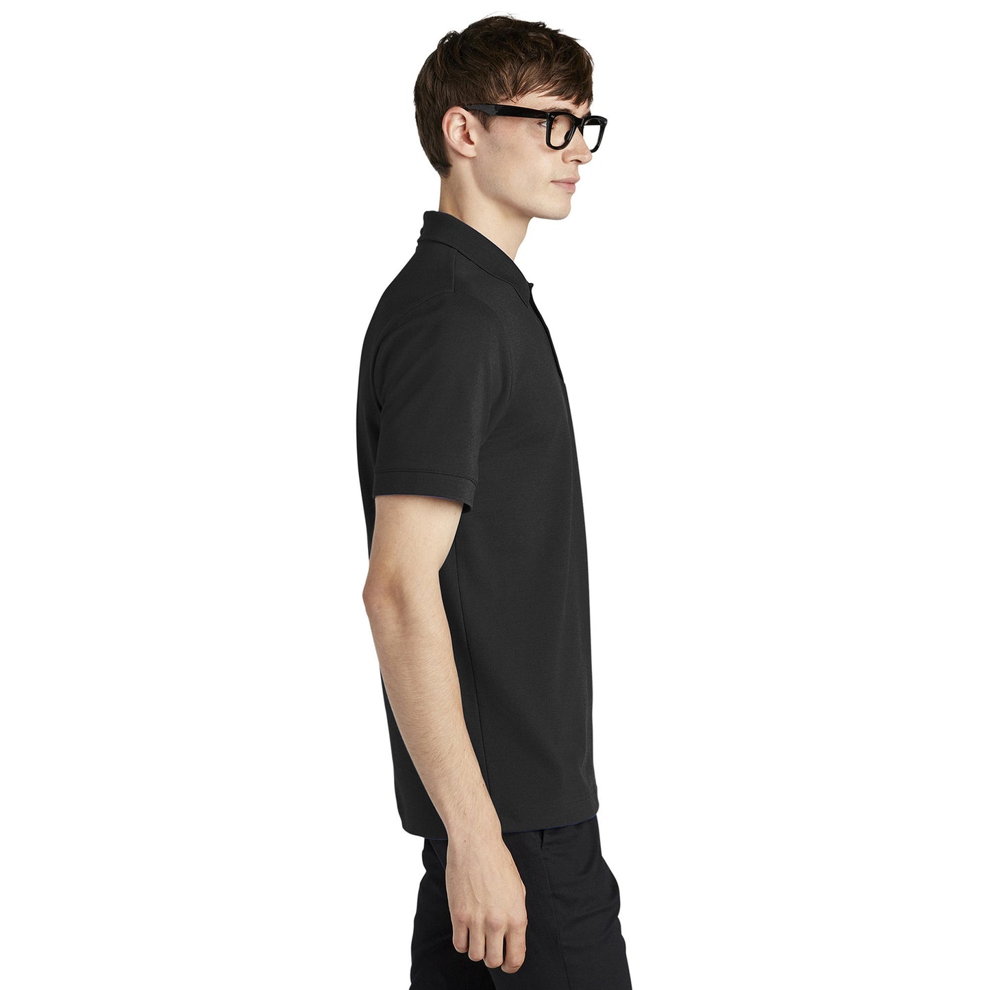 Deep Black Polo Shirt - Mercer+Mettle - Stretch Fabric