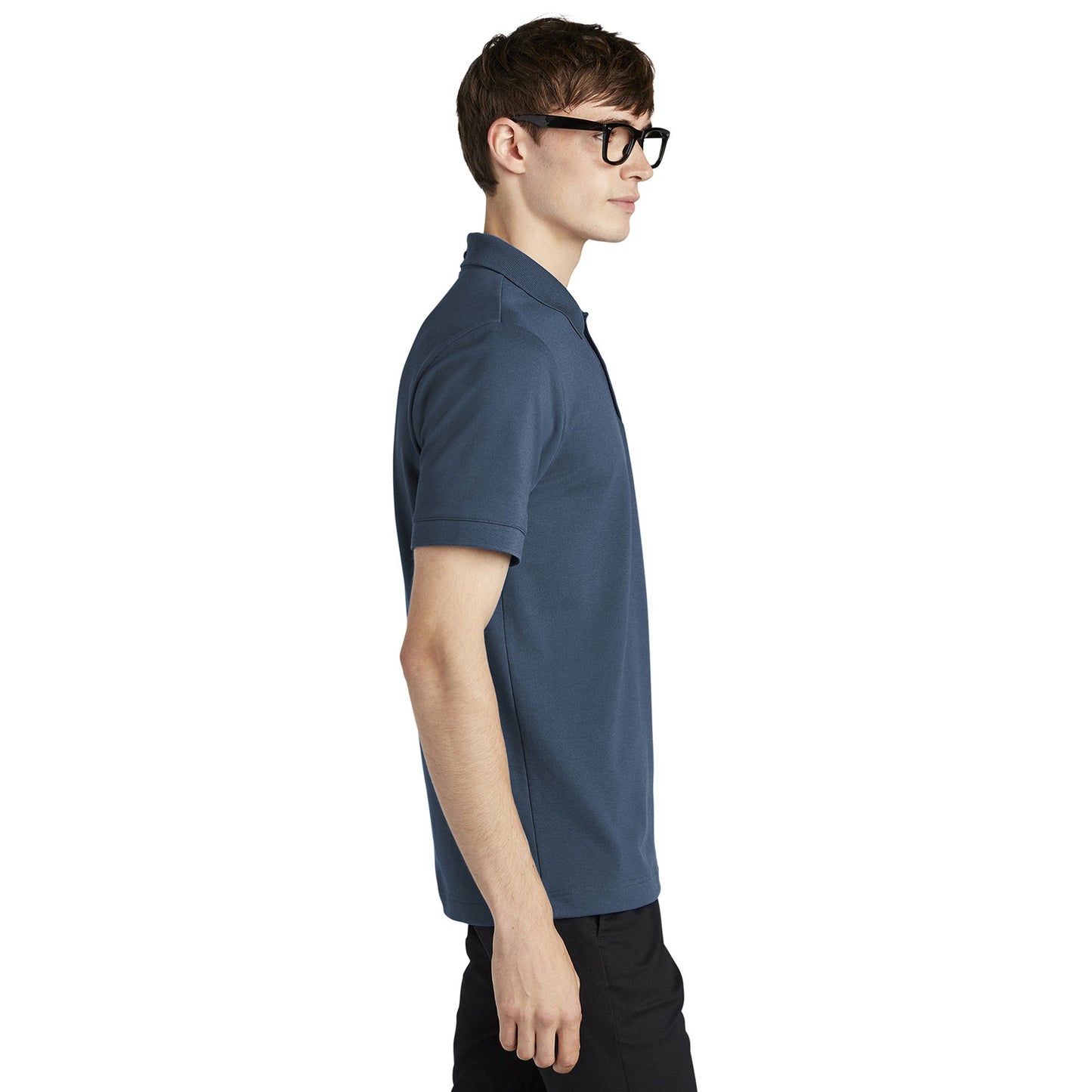Deep Black Polo Shirt - Mercer+Mettle - Stretch Fabric