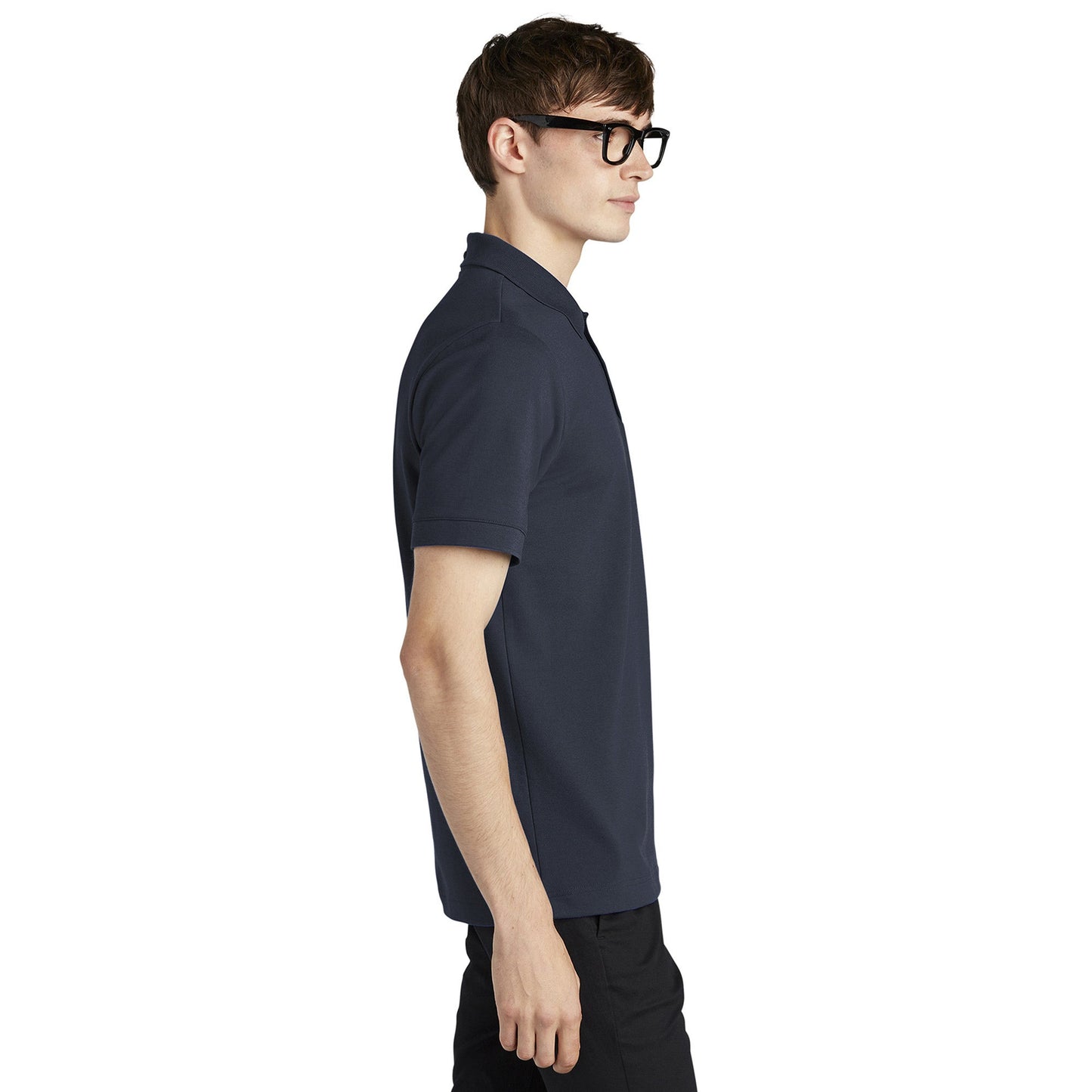 Deep Black Polo Shirt - Mercer+Mettle - Stretch Fabric
