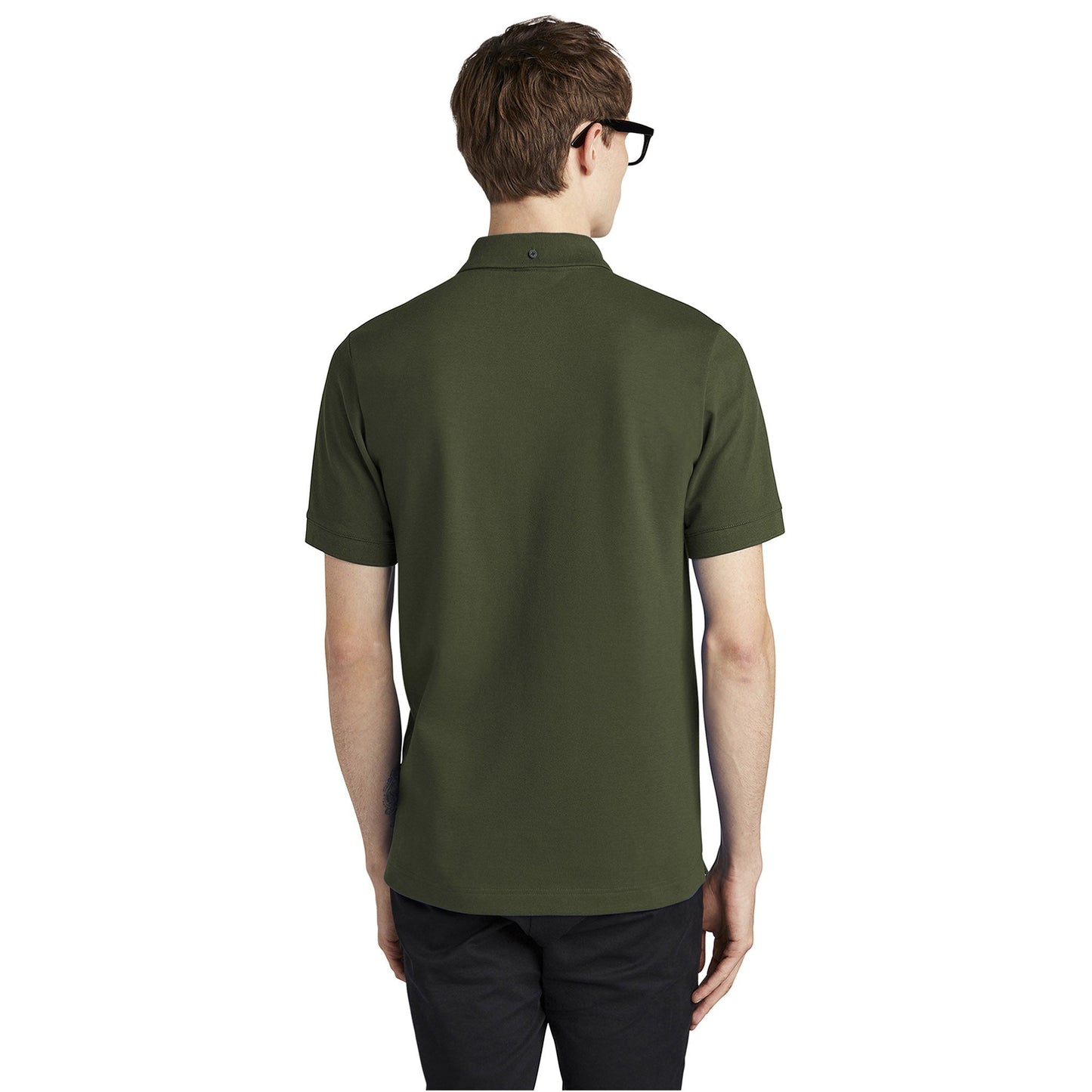 Deep Black Polo Shirt - Mercer+Mettle - Stretch Fabric