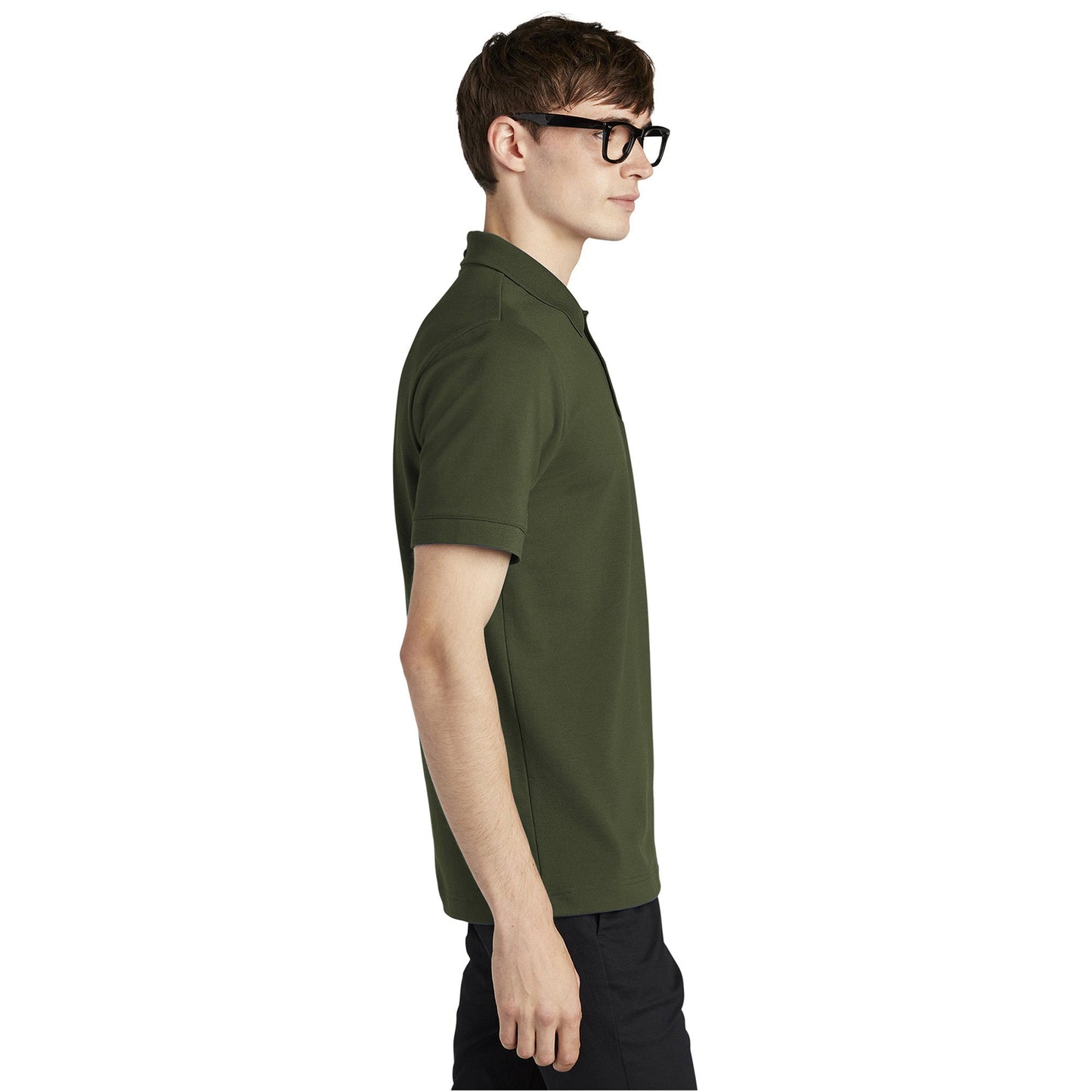 Deep Black Polo Shirt - Mercer+Mettle - Stretch Fabric