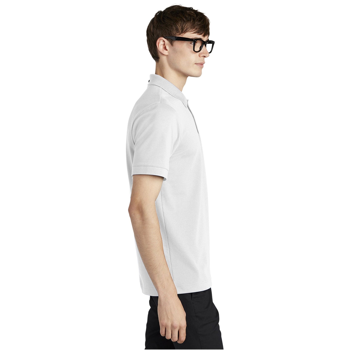 Deep Black Polo Shirt - Mercer+Mettle - Stretch Fabric