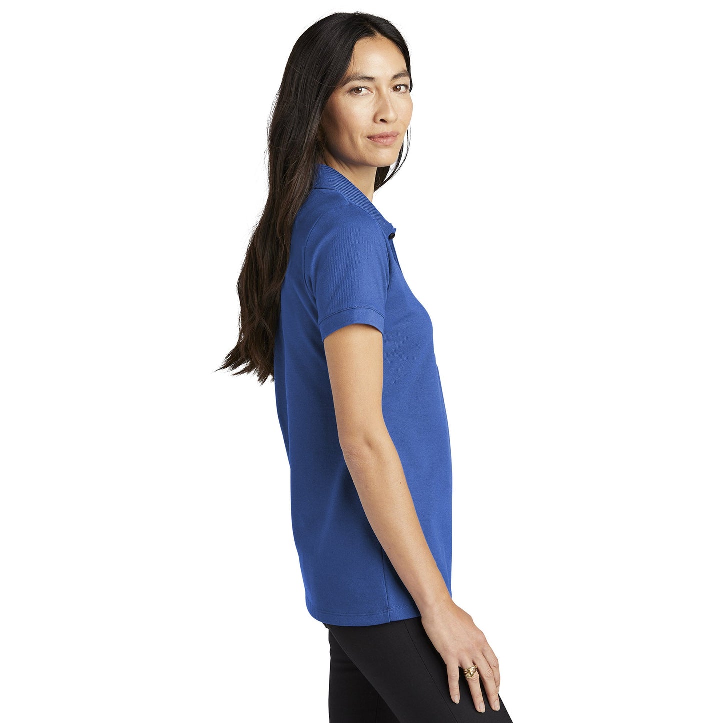 Deep Black Polo Shirt - Mercer+Mettle - Stretch Pique
