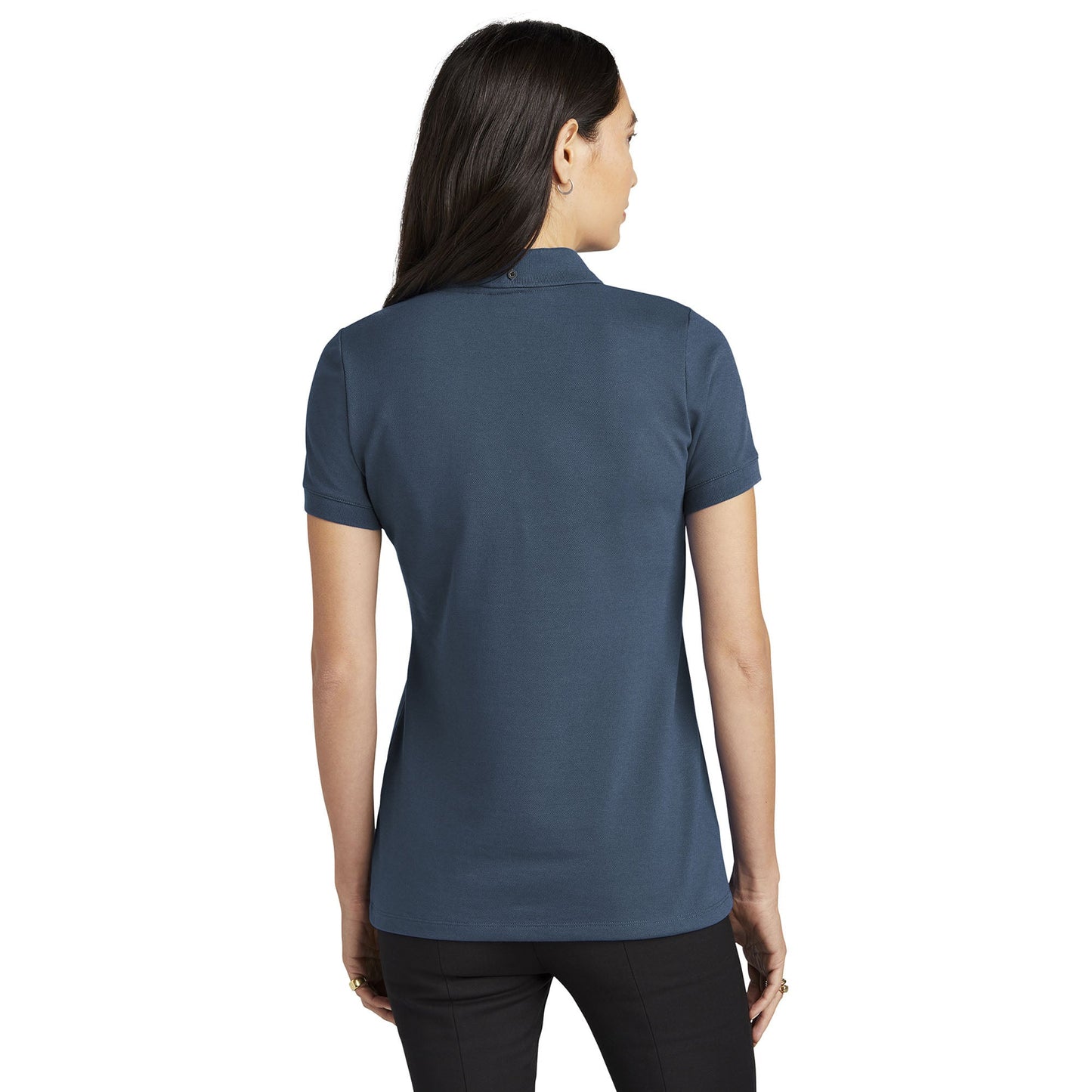 Deep Black Polo Shirt - Mercer+Mettle - Stretch Pique
