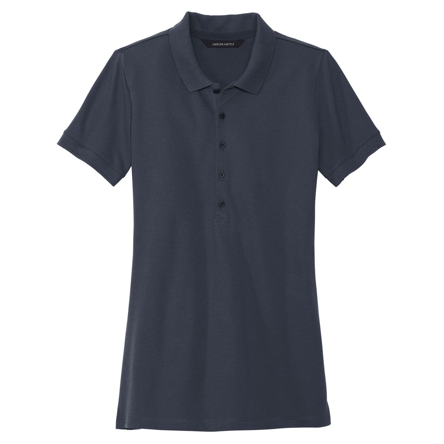 Deep Black Polo Shirt - Mercer+Mettle - Stretch Pique