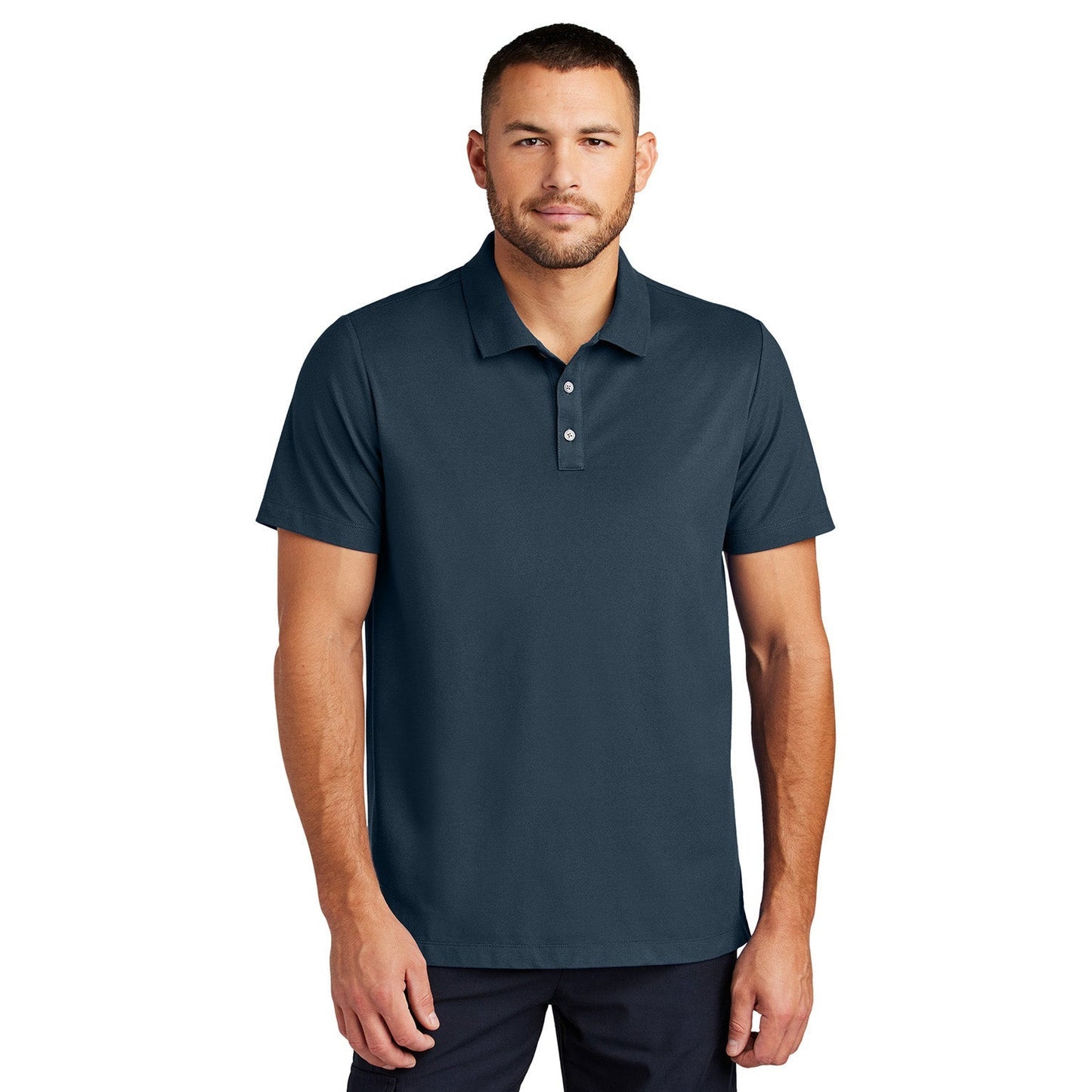 Deep Black Polo Shirt - Mercer+Mettle - Stretch Fabric