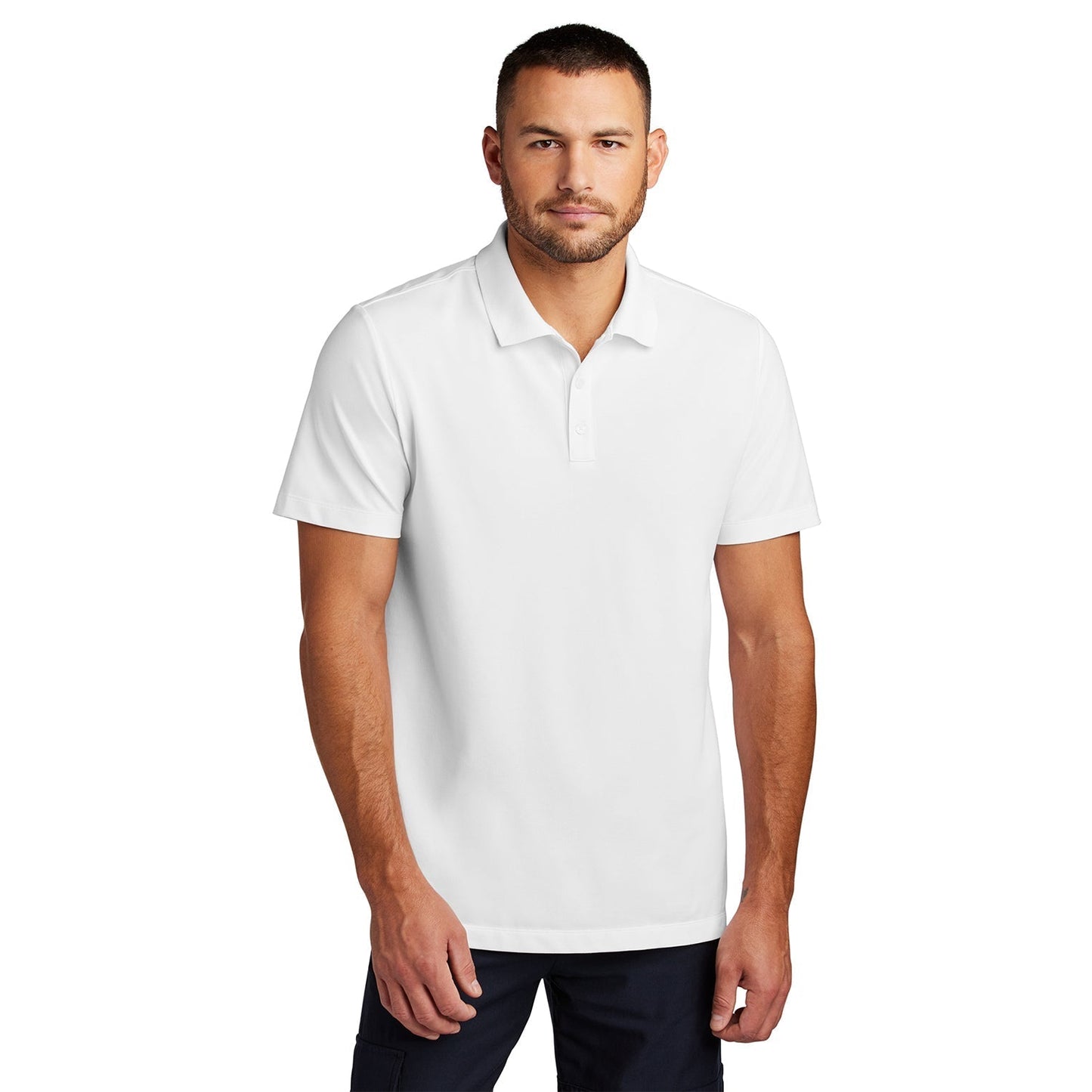 Deep Black Polo Shirt - Mercer+Mettle - Stretch Fabric