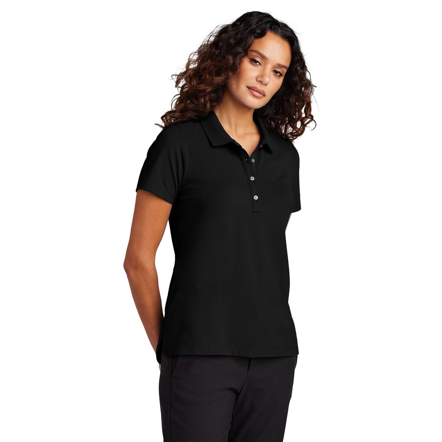 Deep Black Polo Shirts - Mercer+Mettle - Lightweight Cotton