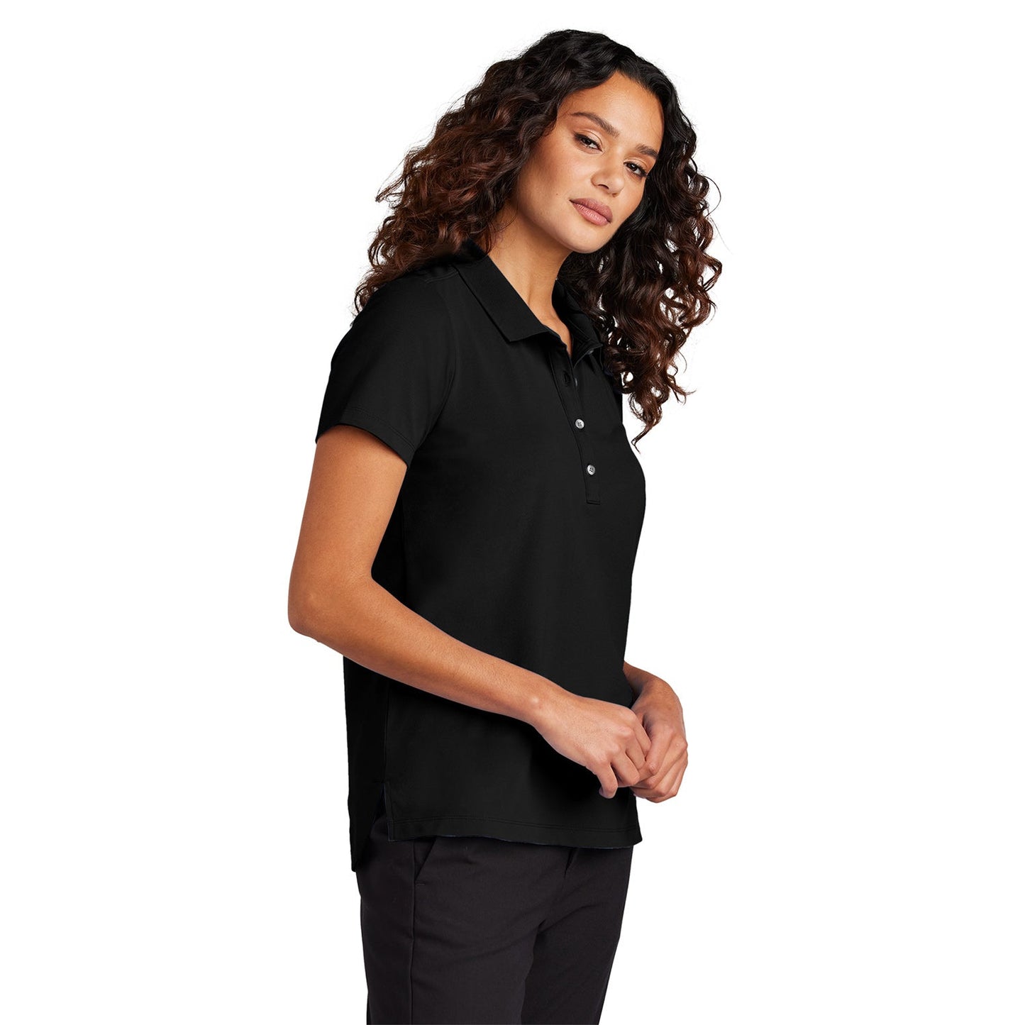 Deep Black Polo Shirts - Mercer+Mettle - Lightweight Cotton