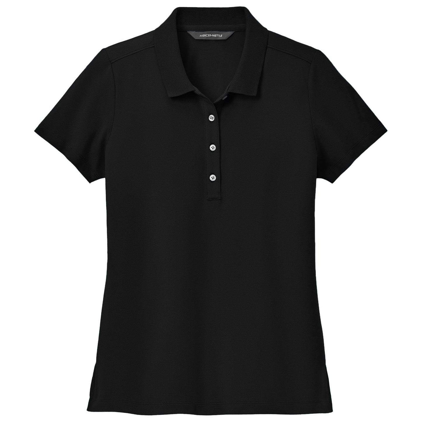 Deep Black Polo Shirts - Mercer+Mettle - Lightweight Cotton