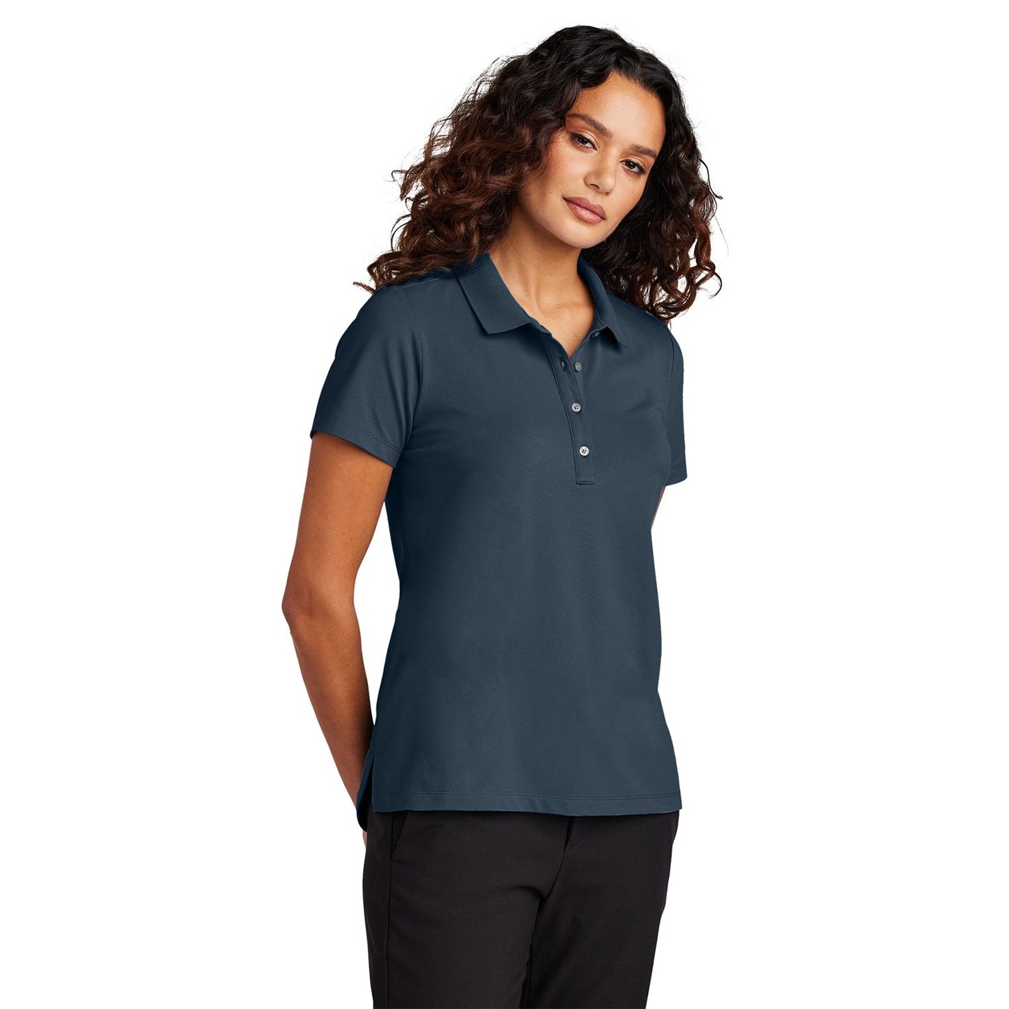 Deep Black Polo Shirts - Mercer+Mettle - Lightweight Cotton