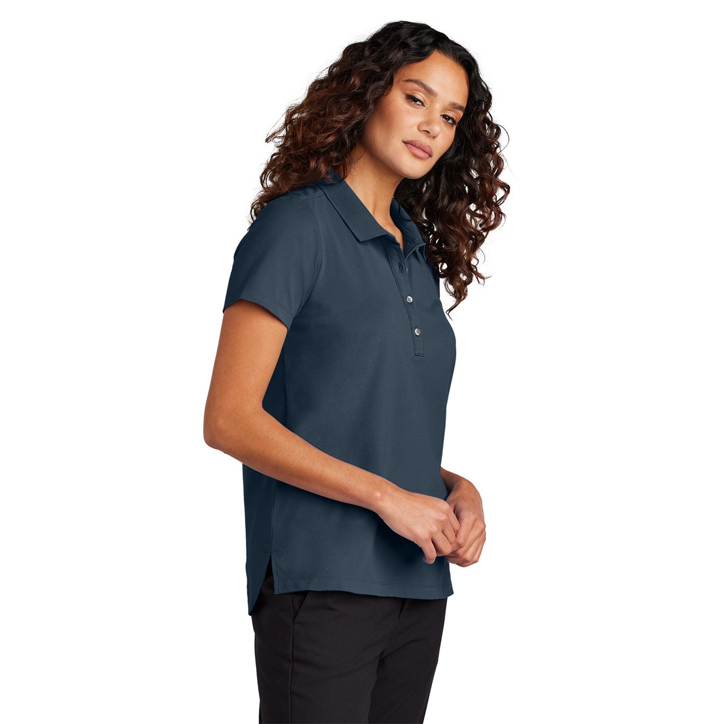 Deep Black Polo Shirts - Mercer+Mettle - Lightweight Cotton
