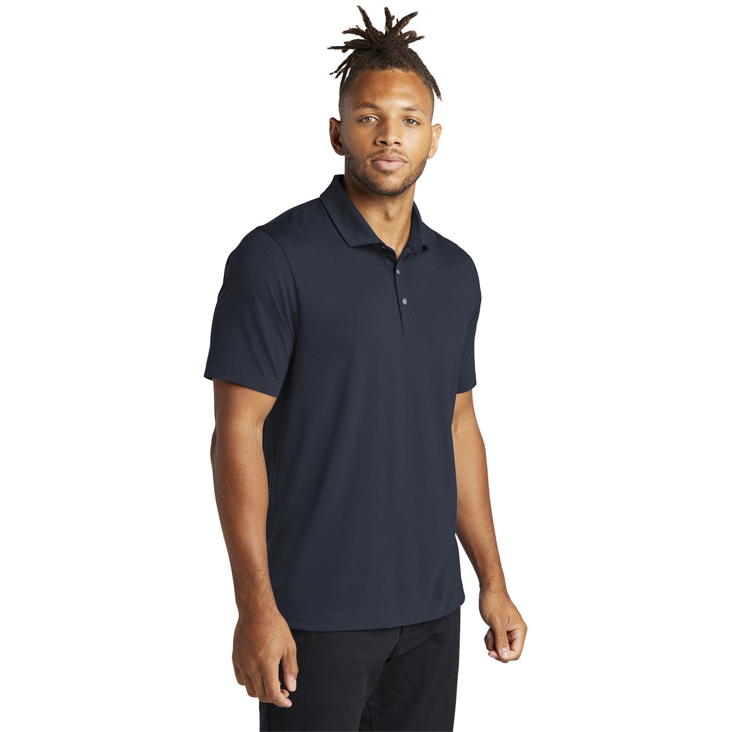 Deep Black Polo Shirt - Mercer+Mettle - Soft Jersey