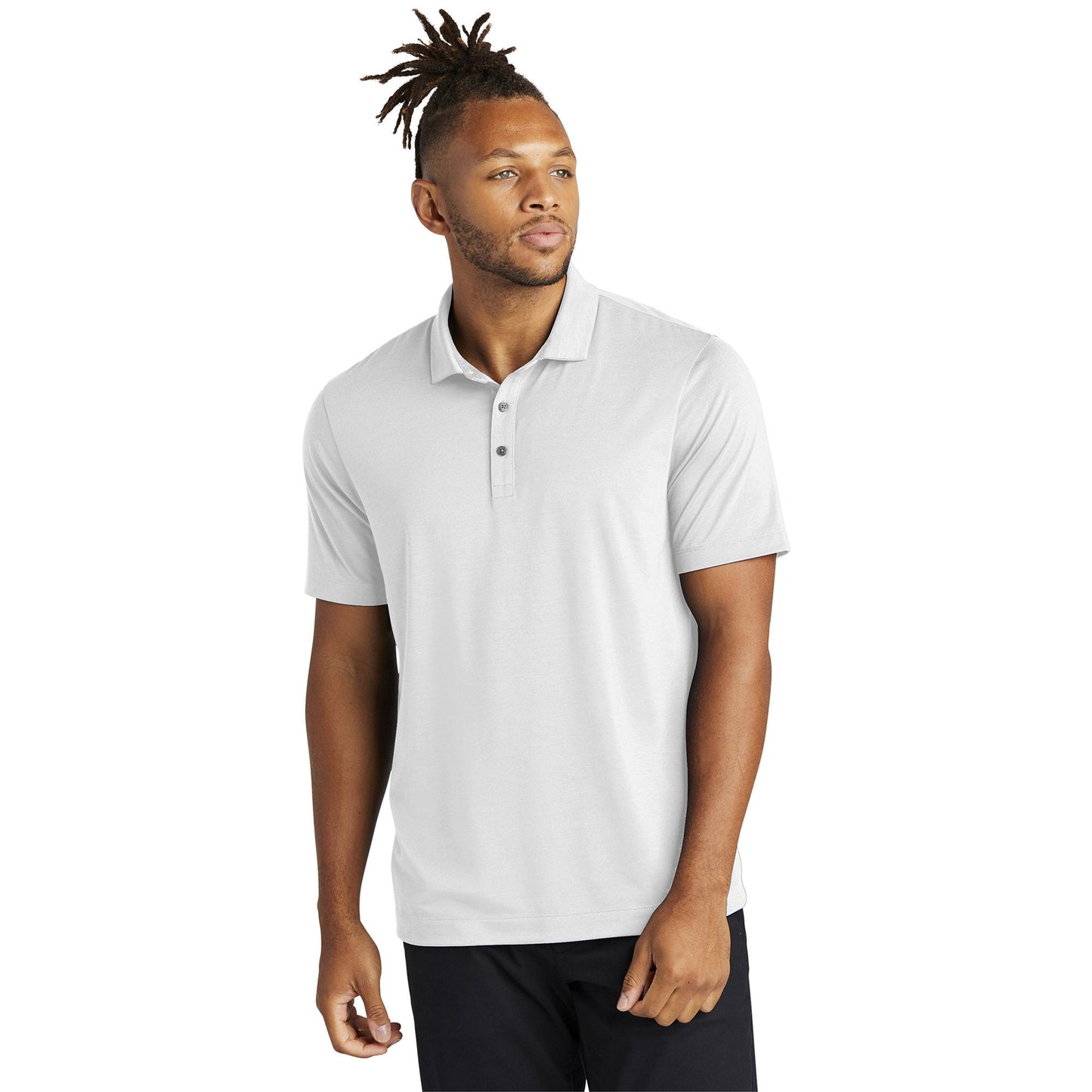 Deep Black Polo Shirt - Mercer+Mettle - Soft Jersey