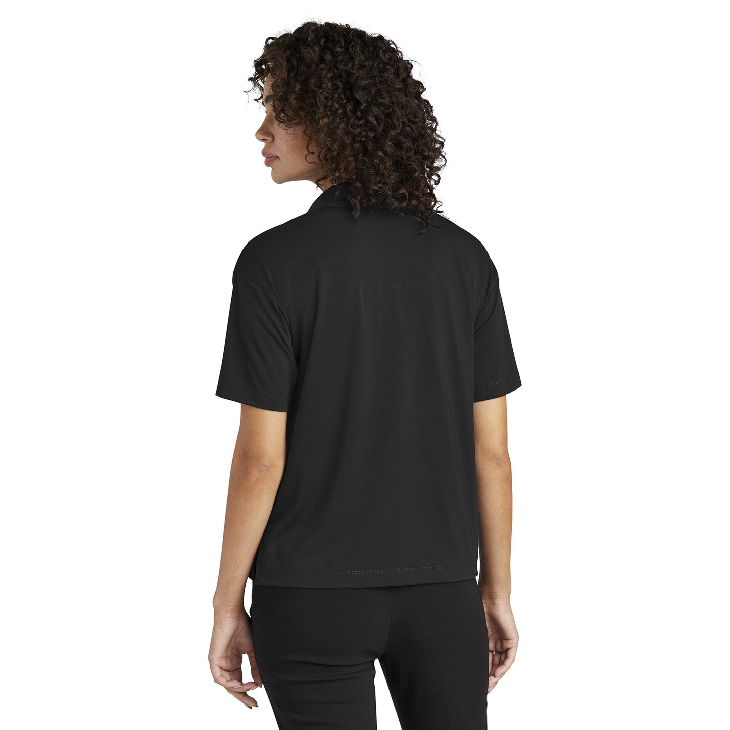 Deep Black Polo Shirts - Mercer+Mettle - Soft Jersey