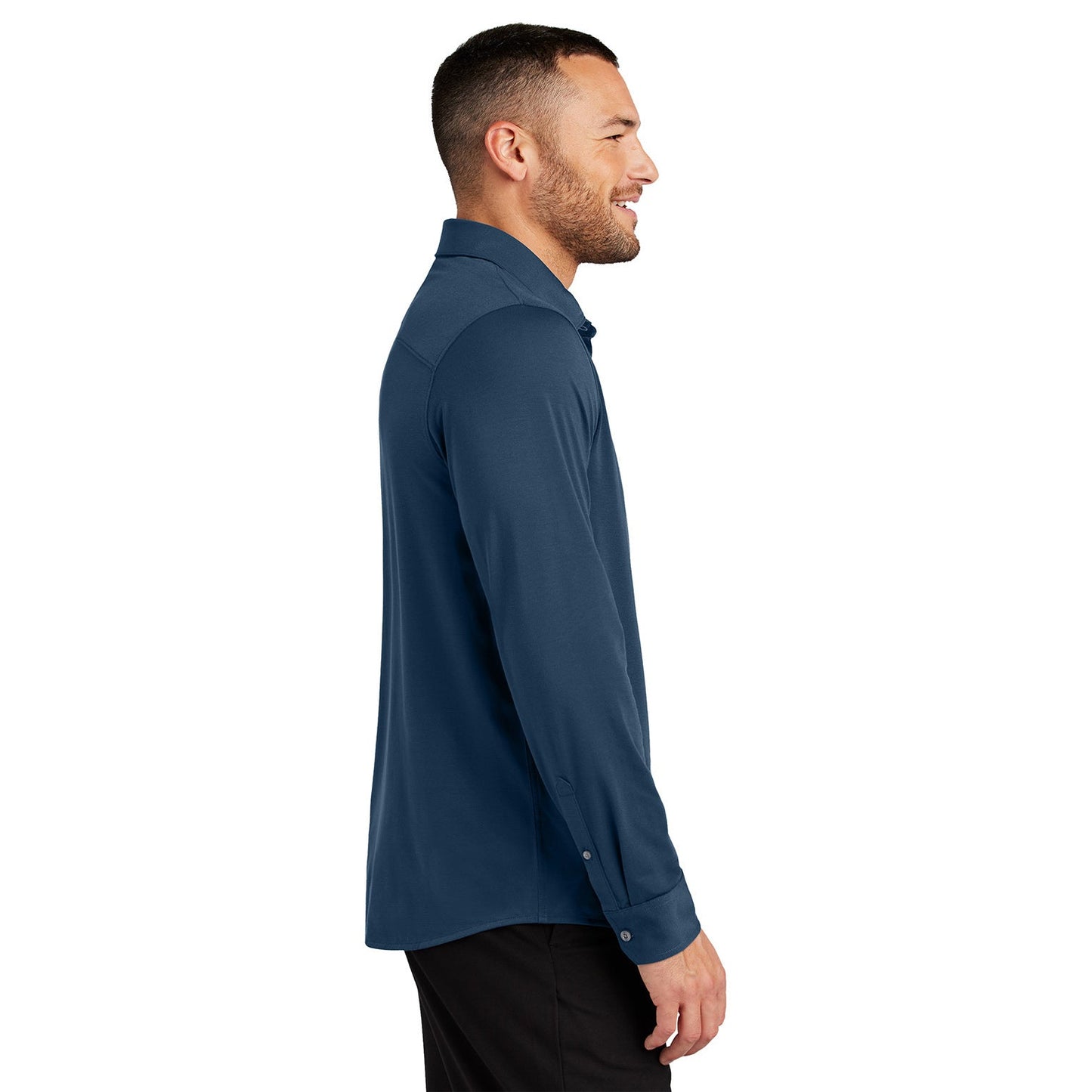 Deep Black Button Up Shirts - Mercer+Mettle - Stretch Fabric
