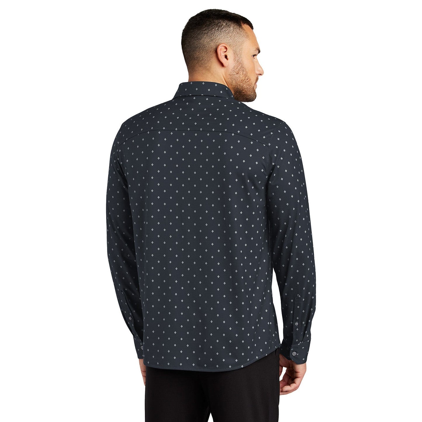 Deep Black Button Up Shirts - Mercer+Mettle - Stretch Fabric