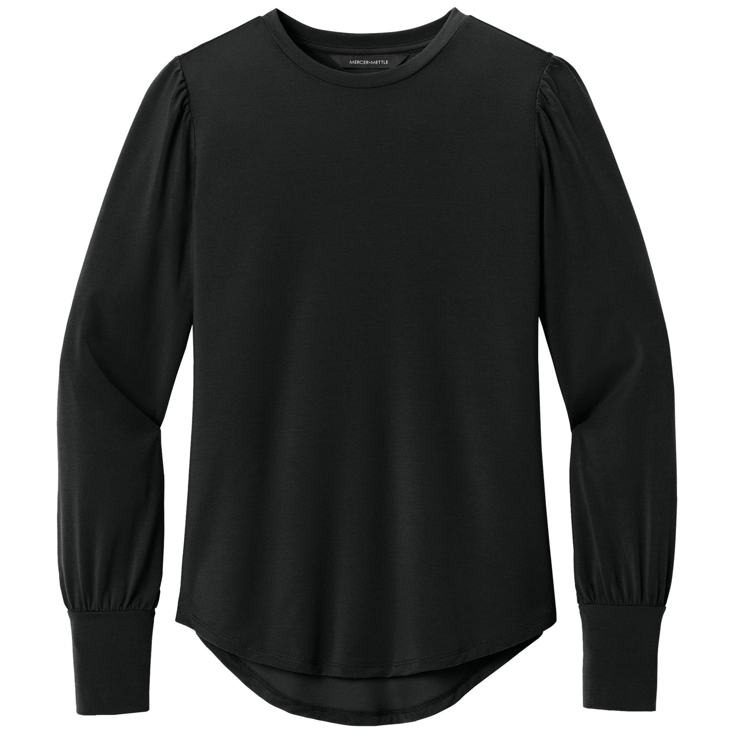 Deep Black Blouse - Mercer+Mettle - Stretch Jersey Top