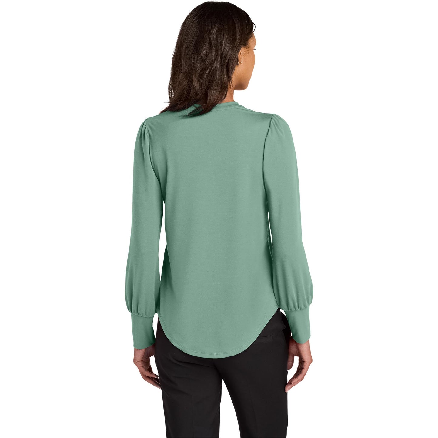 Deep Black Blouse - Mercer+Mettle - Stretch Jersey Top