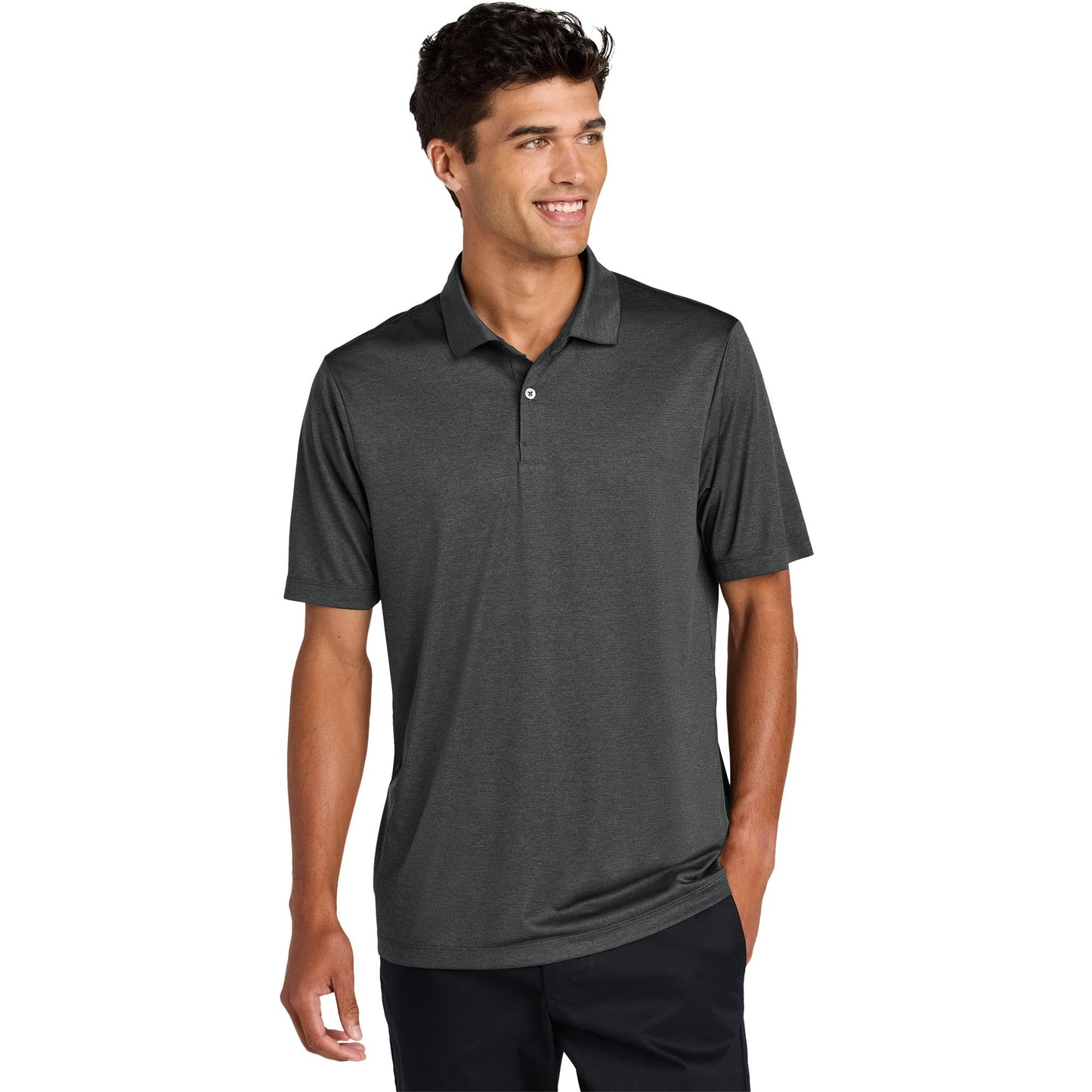 Deep Black Polo Shirt - Mercer+Mettle - Sustainable Fabric