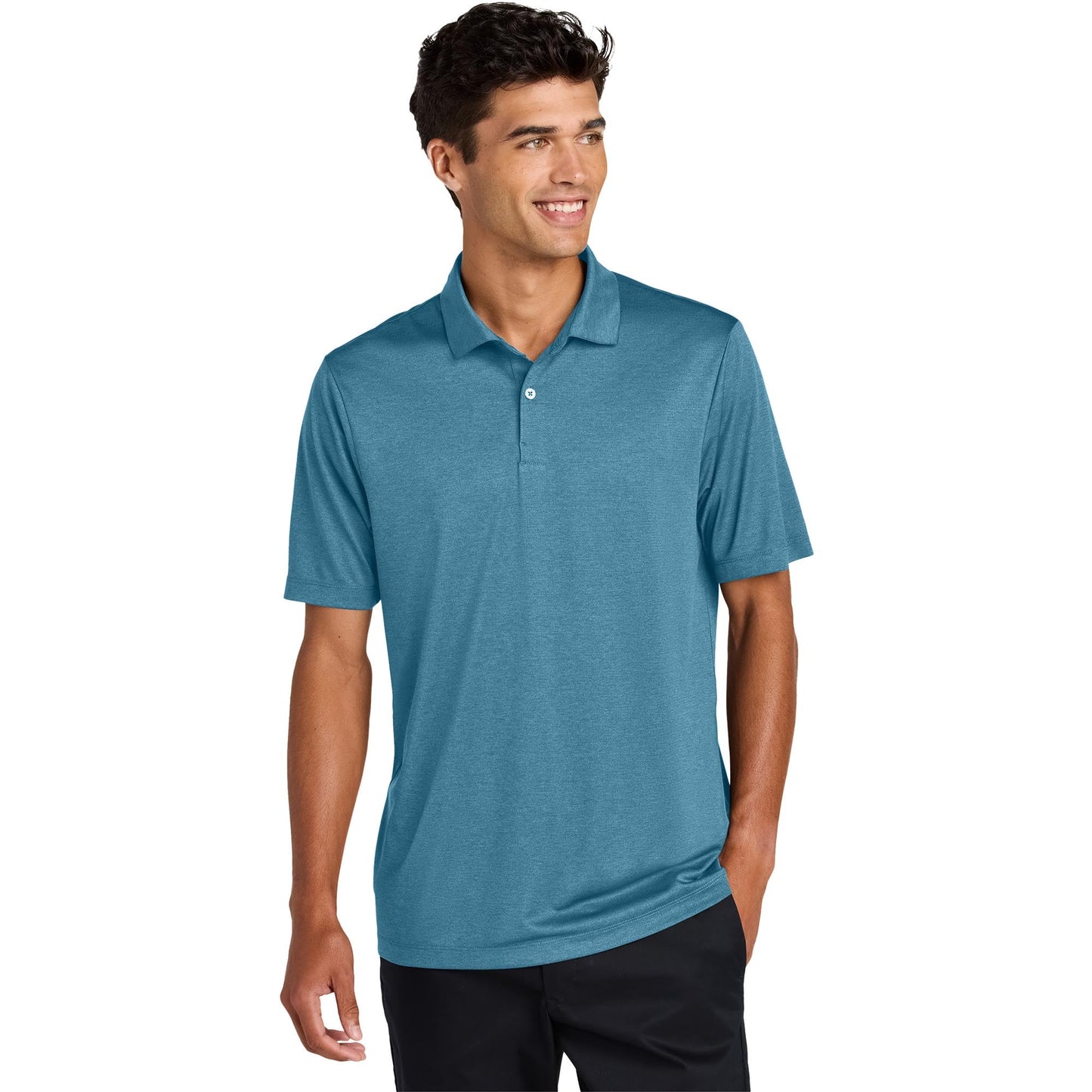 Deep Black Polo Shirt - Mercer+Mettle - Sustainable Fabric