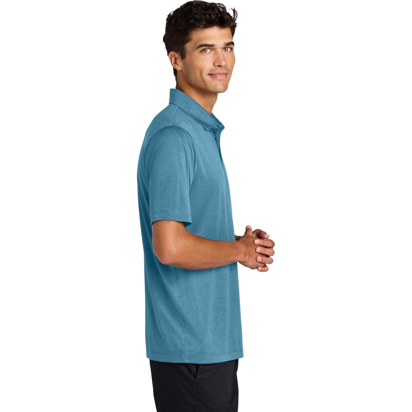 Deep Black Polo Shirt - Mercer+Mettle - Sustainable Fabric