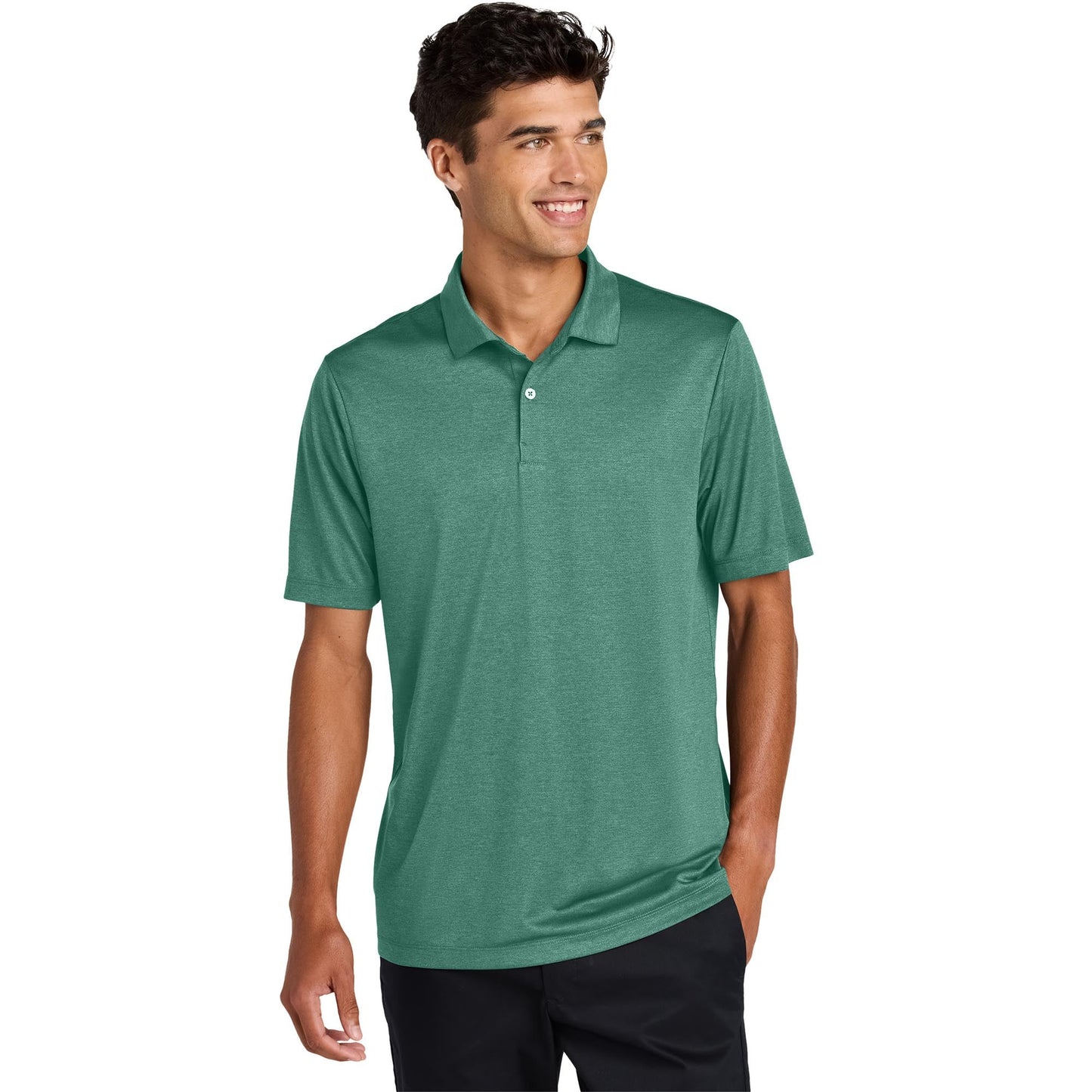 Deep Black Polo Shirt - Mercer+Mettle - Sustainable Fabric
