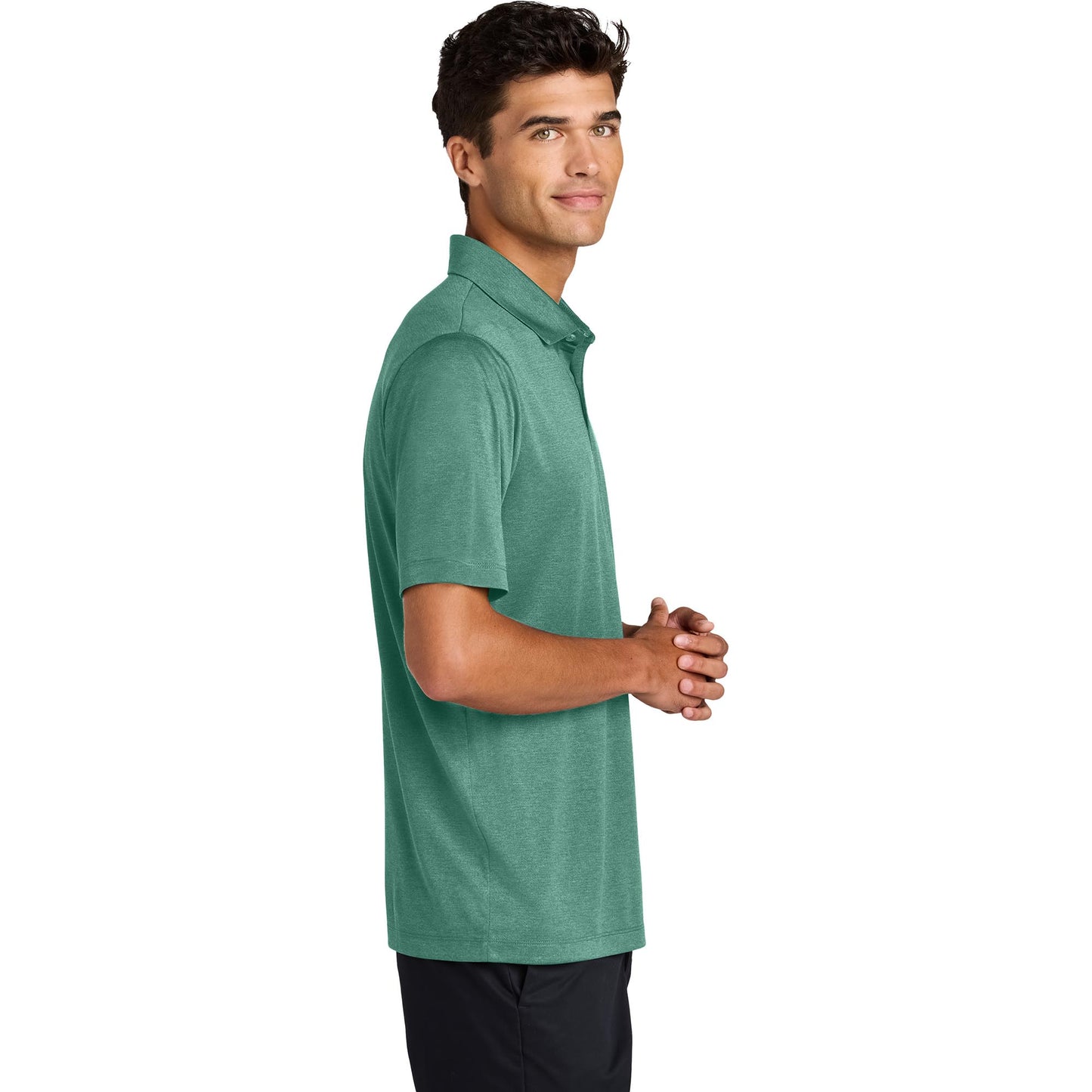 Deep Black Polo Shirt - Mercer+Mettle - Sustainable Fabric