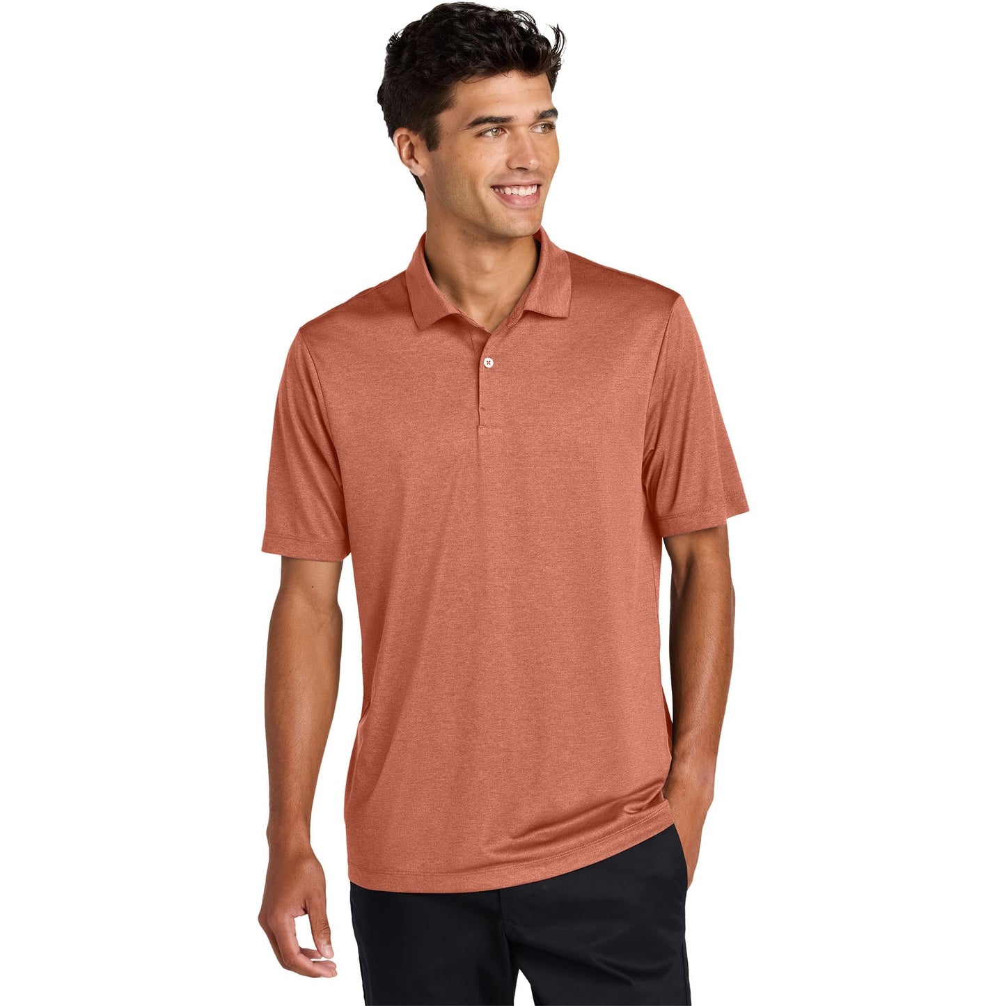 Deep Black Polo Shirt - Mercer+Mettle - Sustainable Fabric