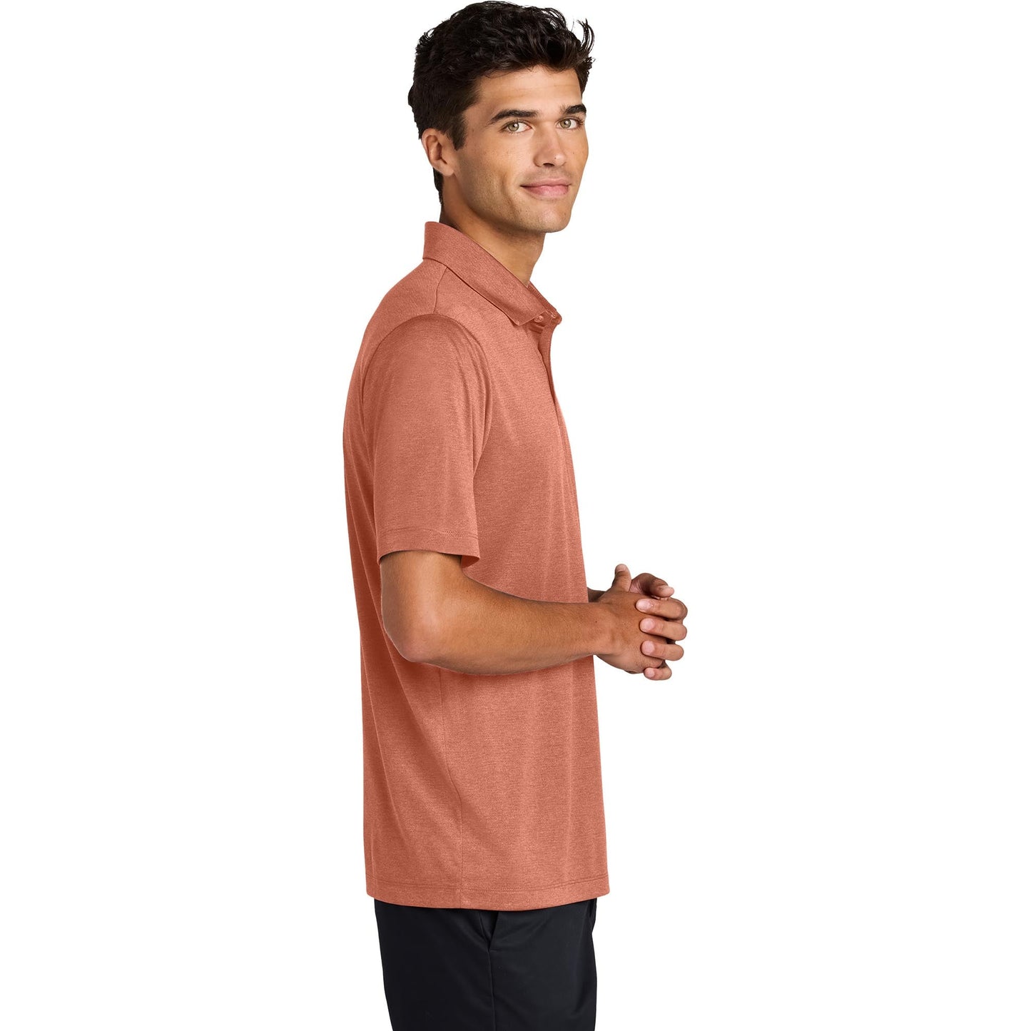 Deep Black Polo Shirt - Mercer+Mettle - Sustainable Fabric