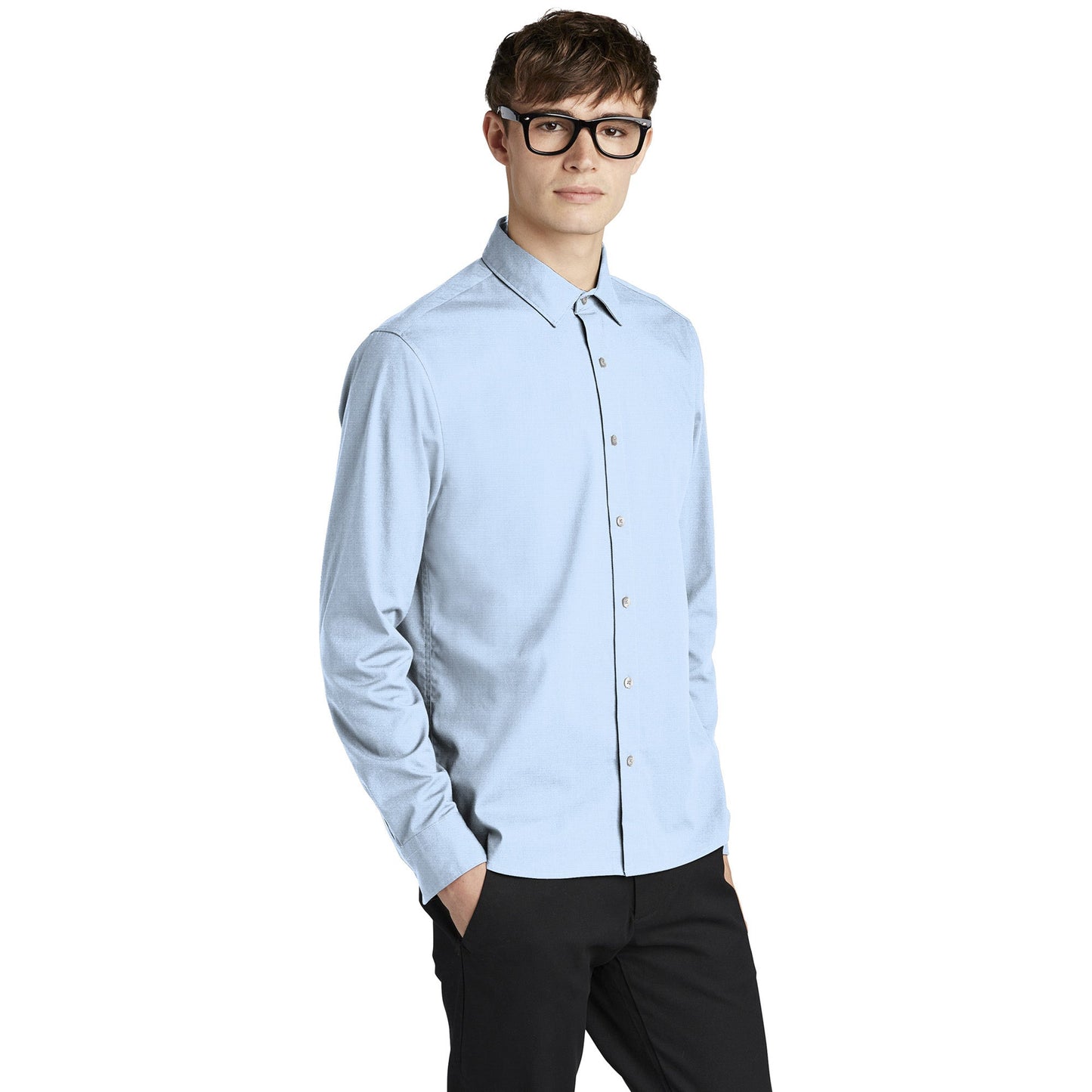 Deep Black Button Up Shirt - Mercer+Mettle - Modern Fit
