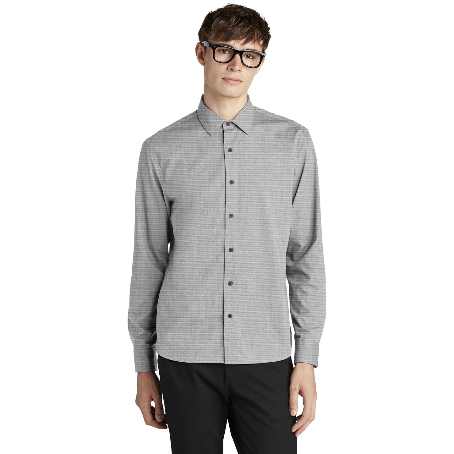 Deep Black Button Up Shirt - Mercer+Mettle - Modern Fit
