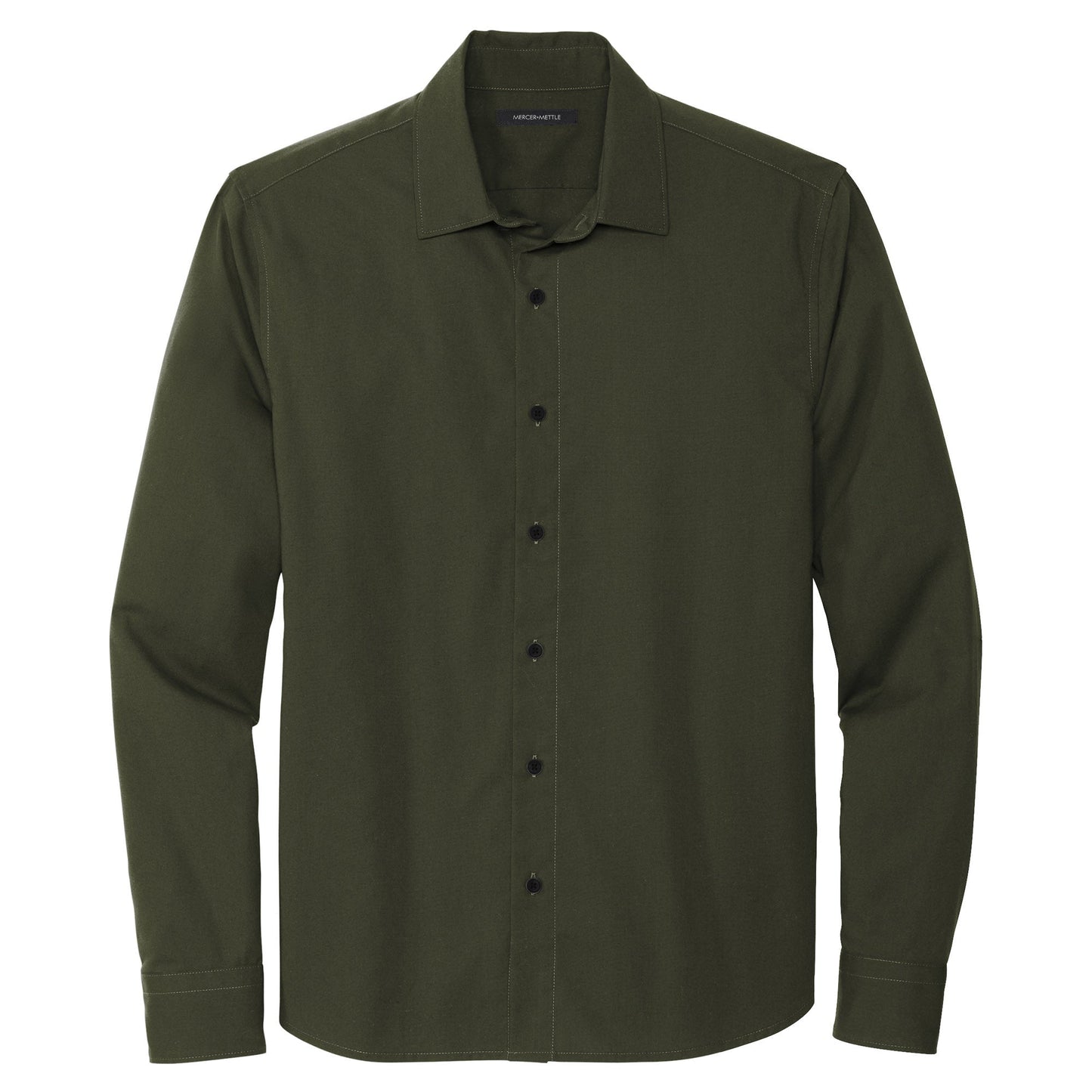 Deep Black Button Up Shirt - Mercer+Mettle - Modern Fit