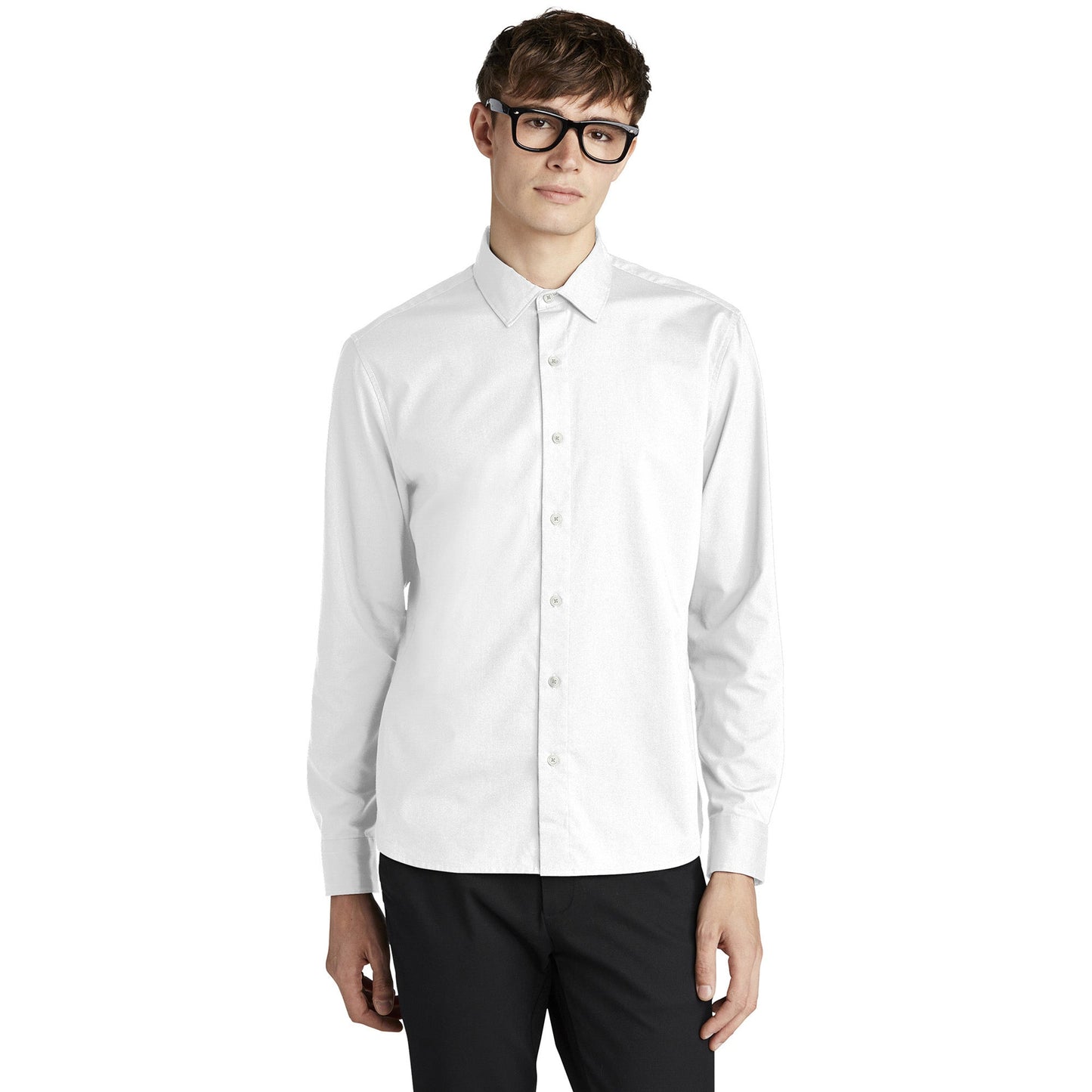 Deep Black Button Up Shirt - Mercer+Mettle - Modern Fit
