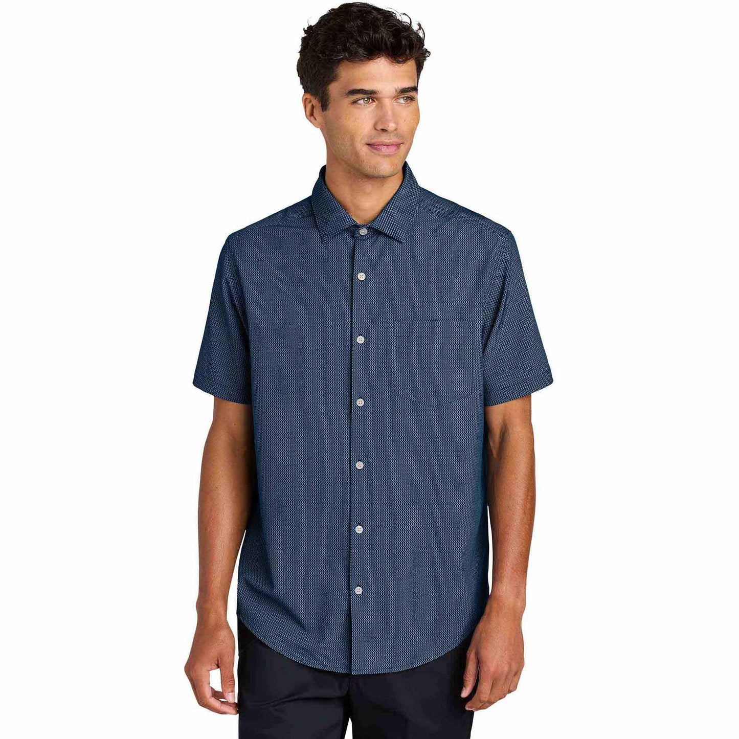 Deep Black Button Up Shirt - Mercer+Mettle - Stylish Tech