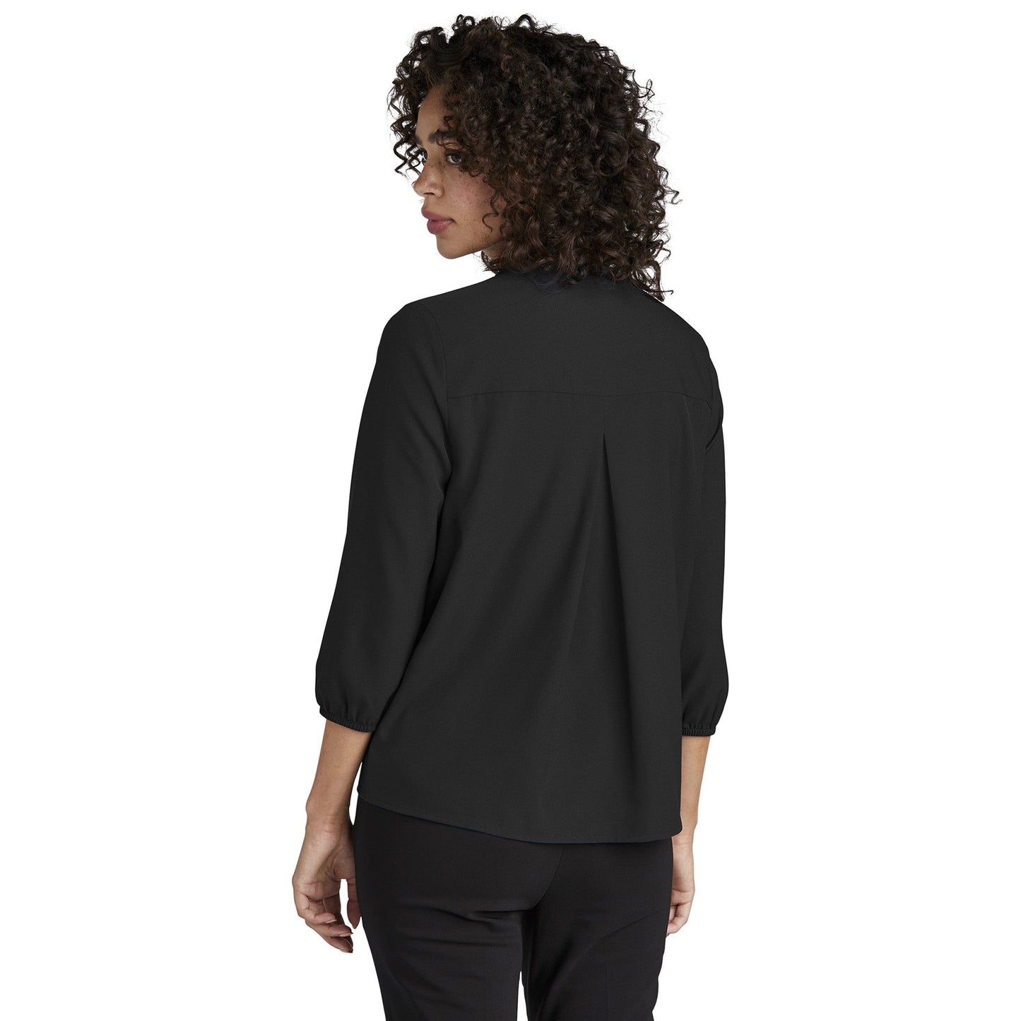 Deep Black Blouses - Mercer+Mettle - Stretch Crepe