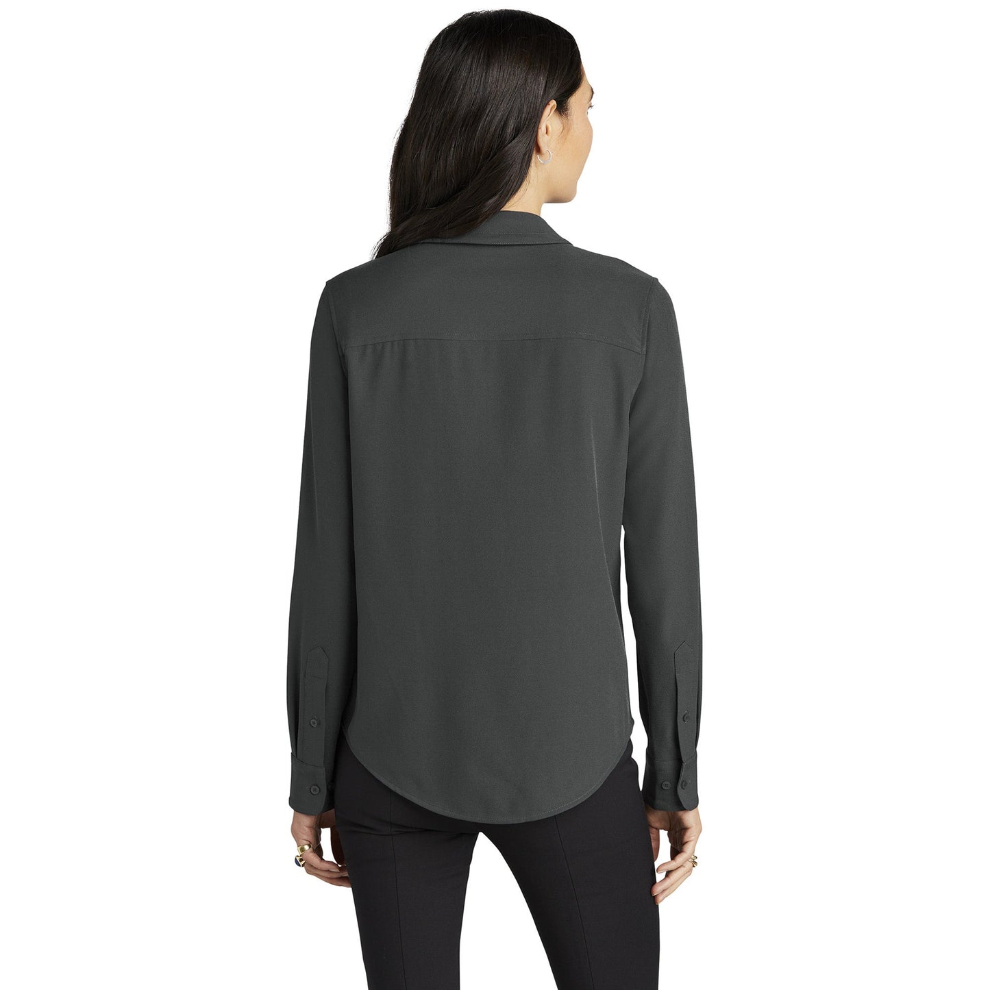 Deep Black Blouses - Mercer+Mettle - Stylish Crepe Blouse