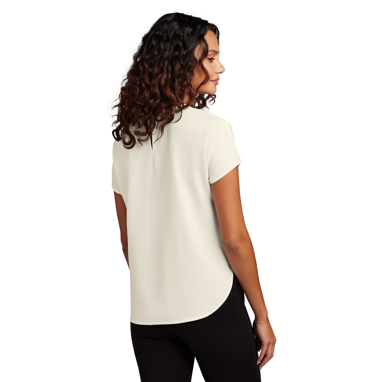 Deep Black Blouse - Mercer+Mettle - Elegant Stretch Crepe