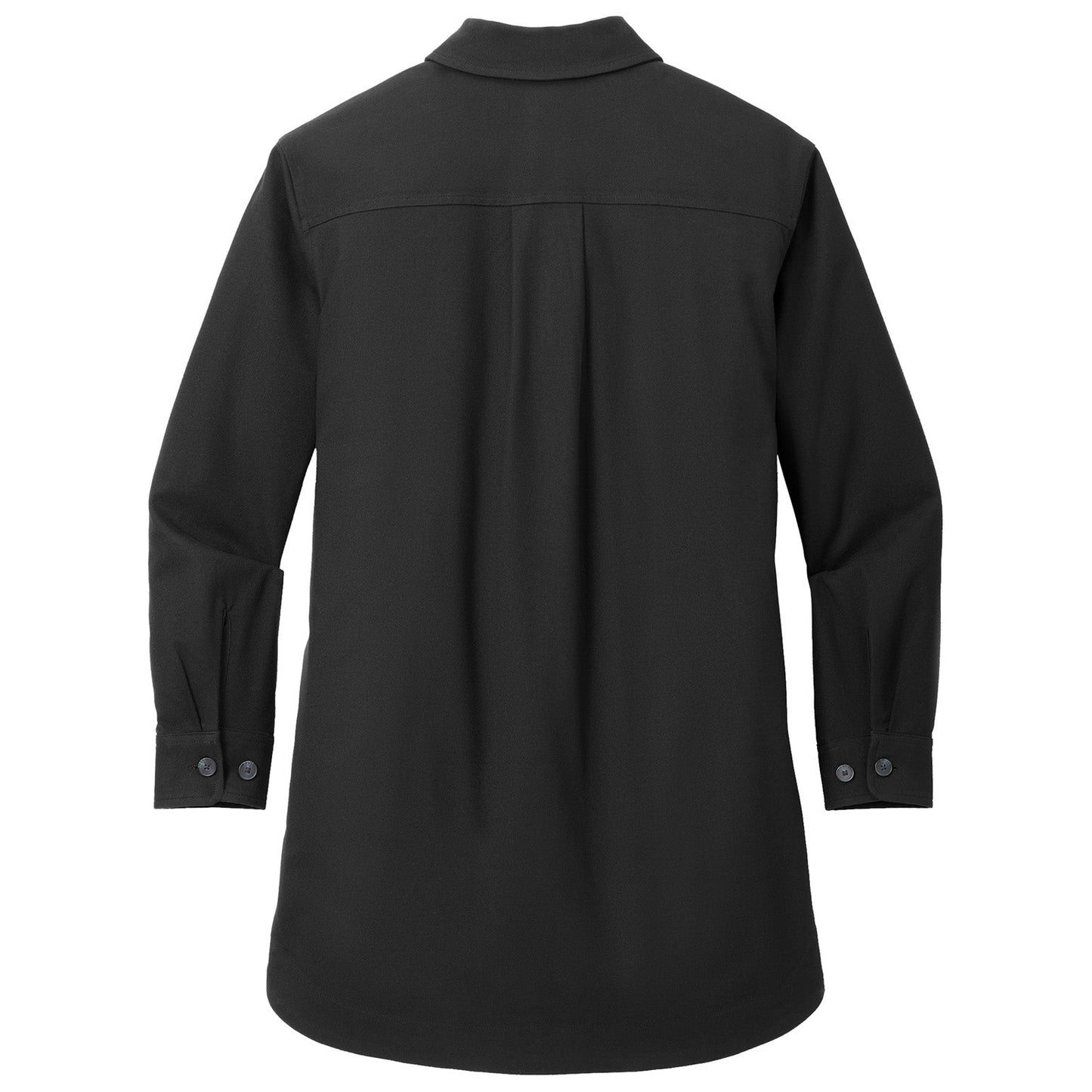 Deep Black Button Up Shirt - Mercer+Mettle - Stylish Twill