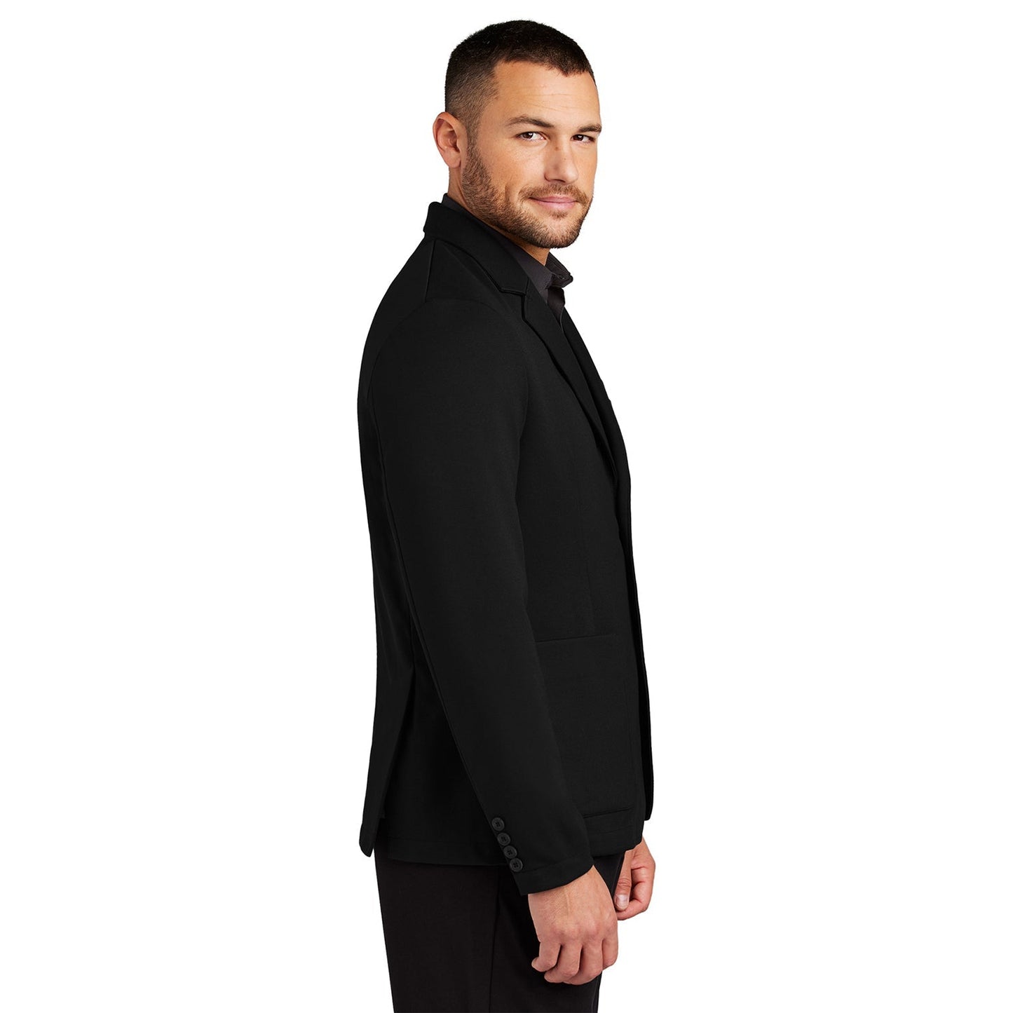 Deep Black Jacket - Mercer+Mettle - Relaxed Knit Design