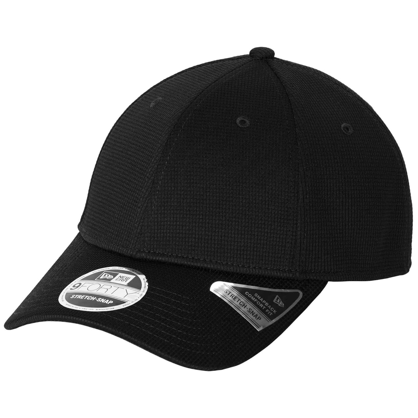 Black Ball Caps - New Era - Stretch Snapback