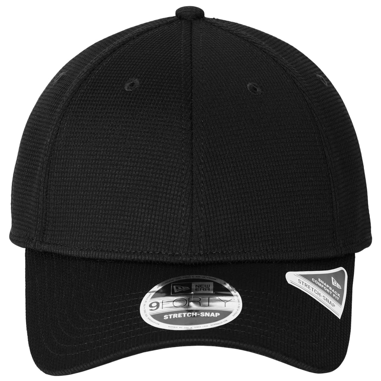 Black Ball Caps - New Era - Stretch Snapback