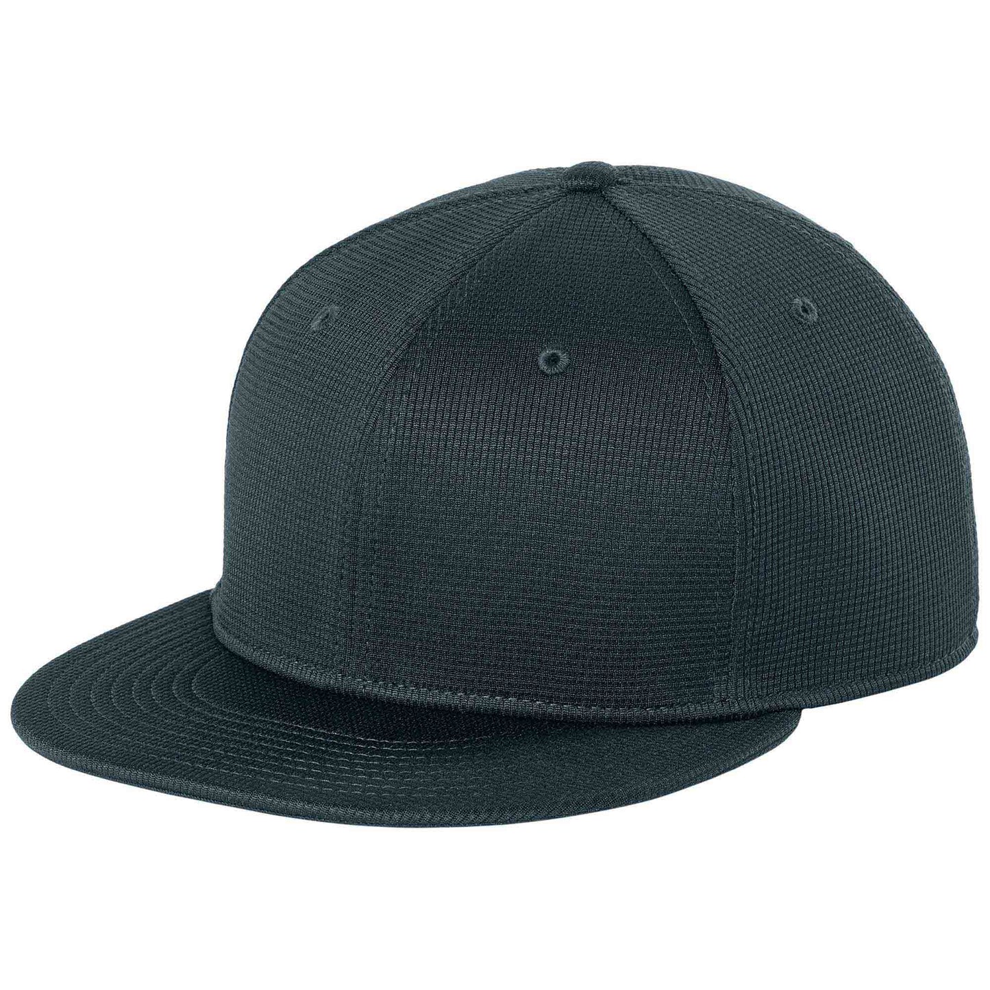 Black Flat Brim Hat - New Era - Structured Snapback