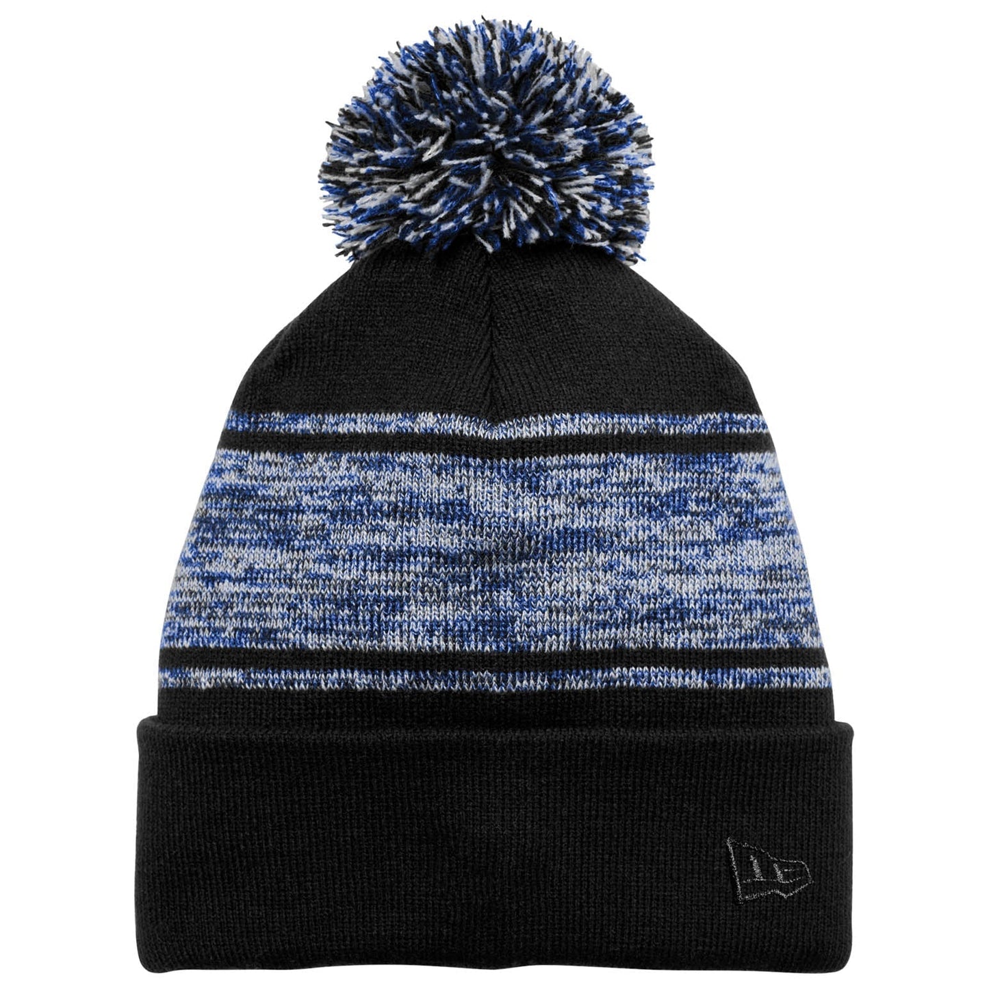 Black/Deep Navy Beanie - New Era - Pom Style