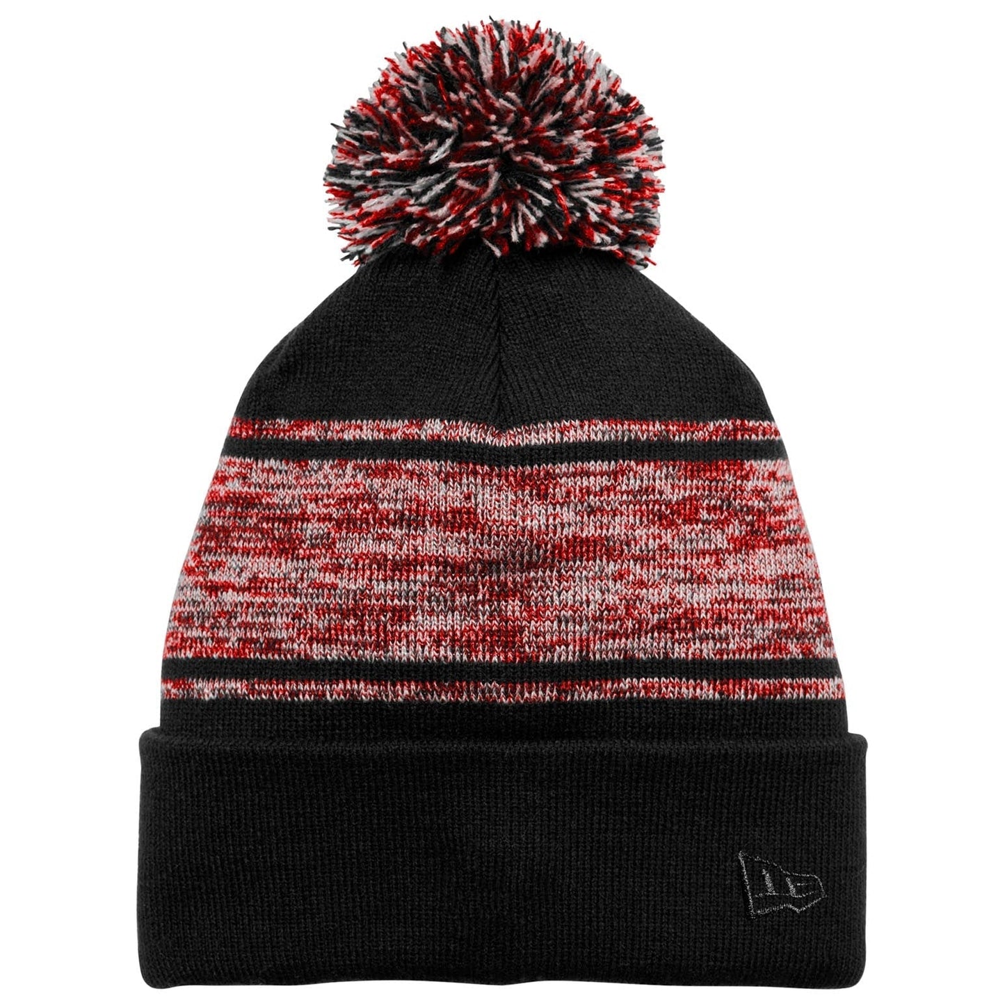 Black/Deep Navy Beanie - New Era - Pom Style