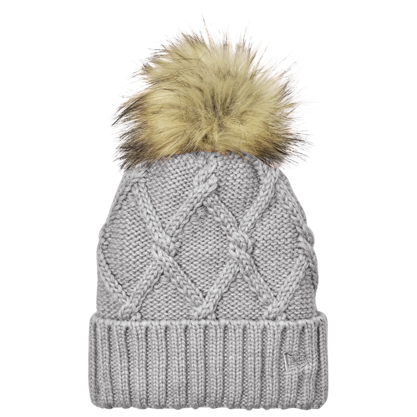 Black Beanies - New Era - Trendy Faux Fur Pom