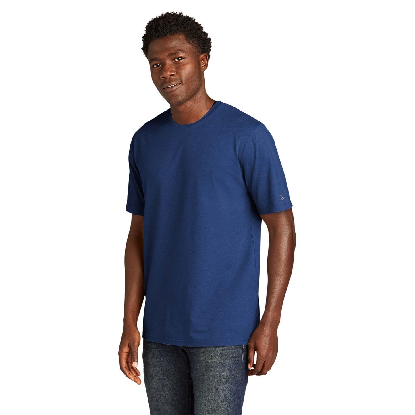 Black Solid T-Shirts - New Era - Soft Tri-Blend Tee