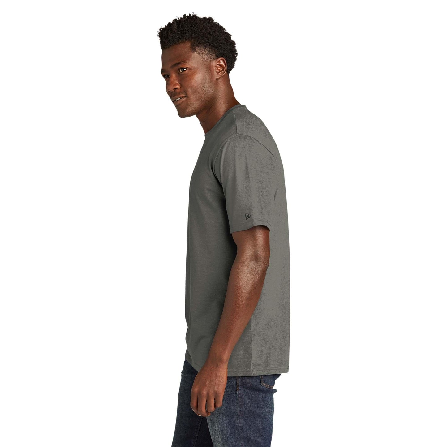 Black Solid T-Shirts - New Era - Soft Tri-Blend Tee